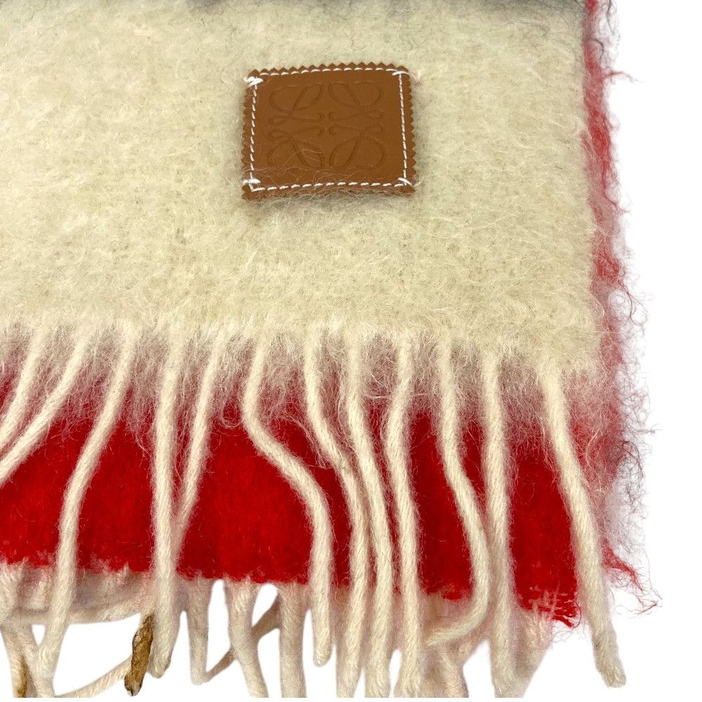 Loewe Loewe Loewe Anagram Leather Patch Wool Mohair Scarf Textile Scarf DUTY FREE for USA Size ONE SIZE - 9 Thumbnail