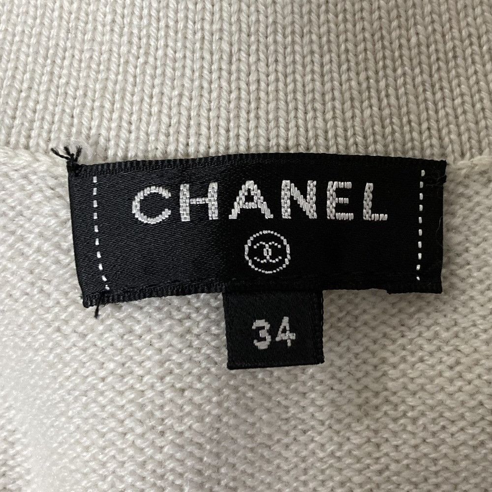 Chanel Chanel Chanel V-Neck Cashmere Cardigan Textile Tops P65607 DUTY FREE for USA Size ONE SIZE - 10 Thumbnail