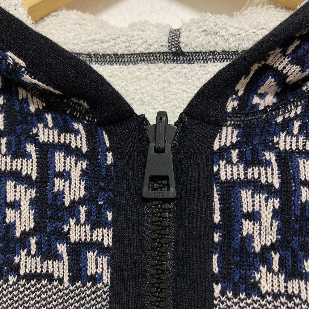 Dior Dior Christian Dior Oblique Knit Zip Hoodie Textile Sweatshirts & Hoodies DUTY FREE for USA Size ONE SIZE - 10 Thumbnail