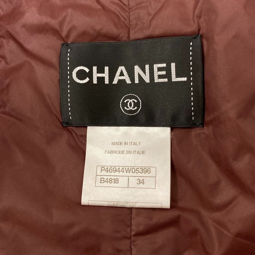 Chanel Chanel Chanel Tweed Padding Jacket Textile Outerwear P46944 DUTY FREE for USA Size ONE SIZE - 9 Thumbnail
