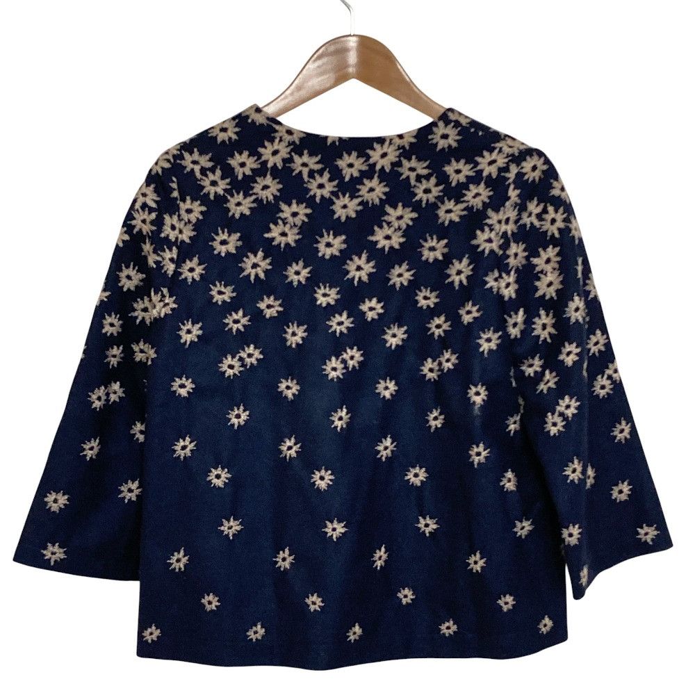Other Other Sally Scott Embroidered Wool Collarless Jacket Textile Outerwear DUTY FREE for USA Size ONE SIZE - 2 Thumbnail