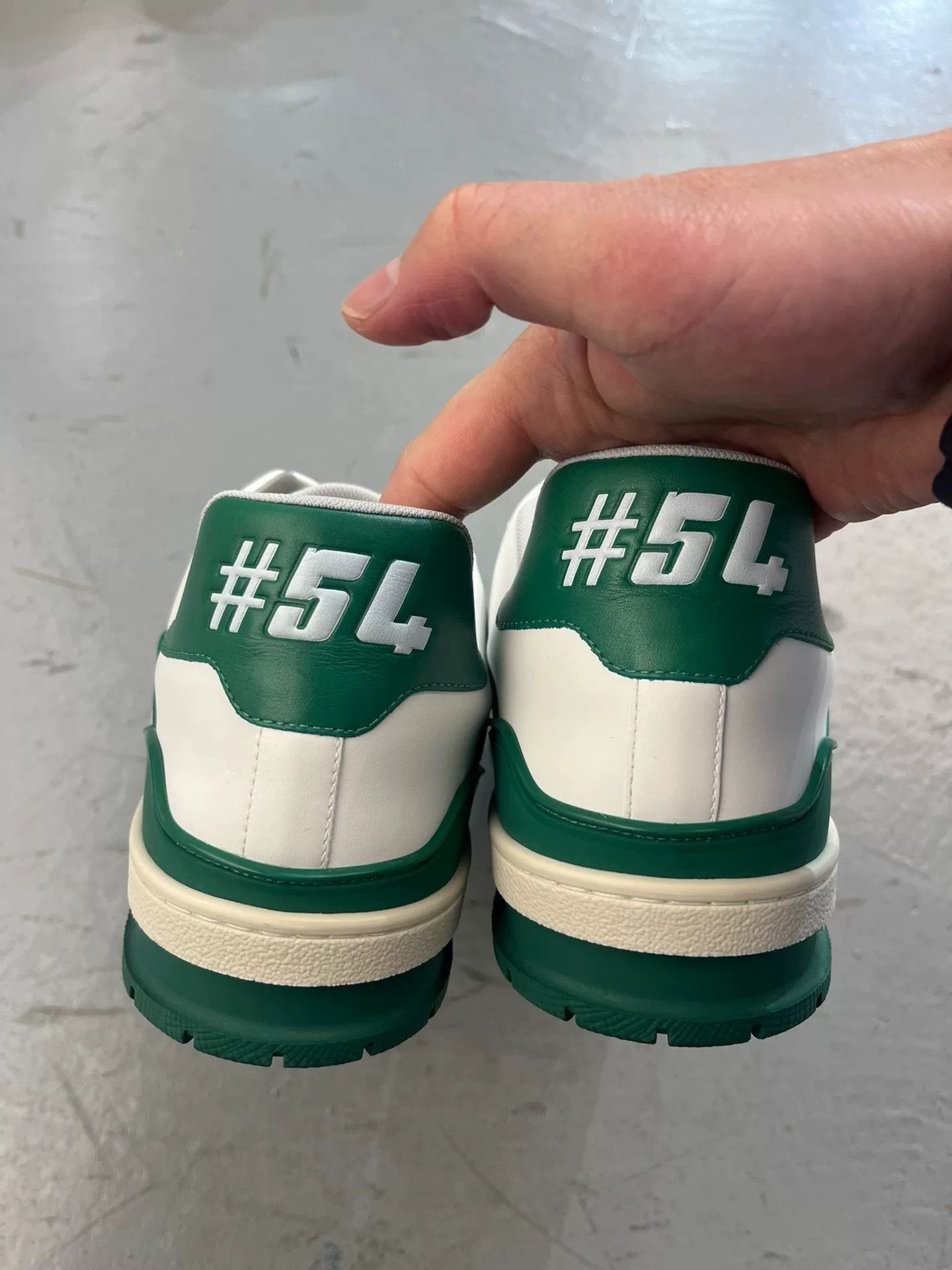 Louis Vuitton LV Trainer Classic White Green Size US 10 / EU 43 - 5 Thumbnail