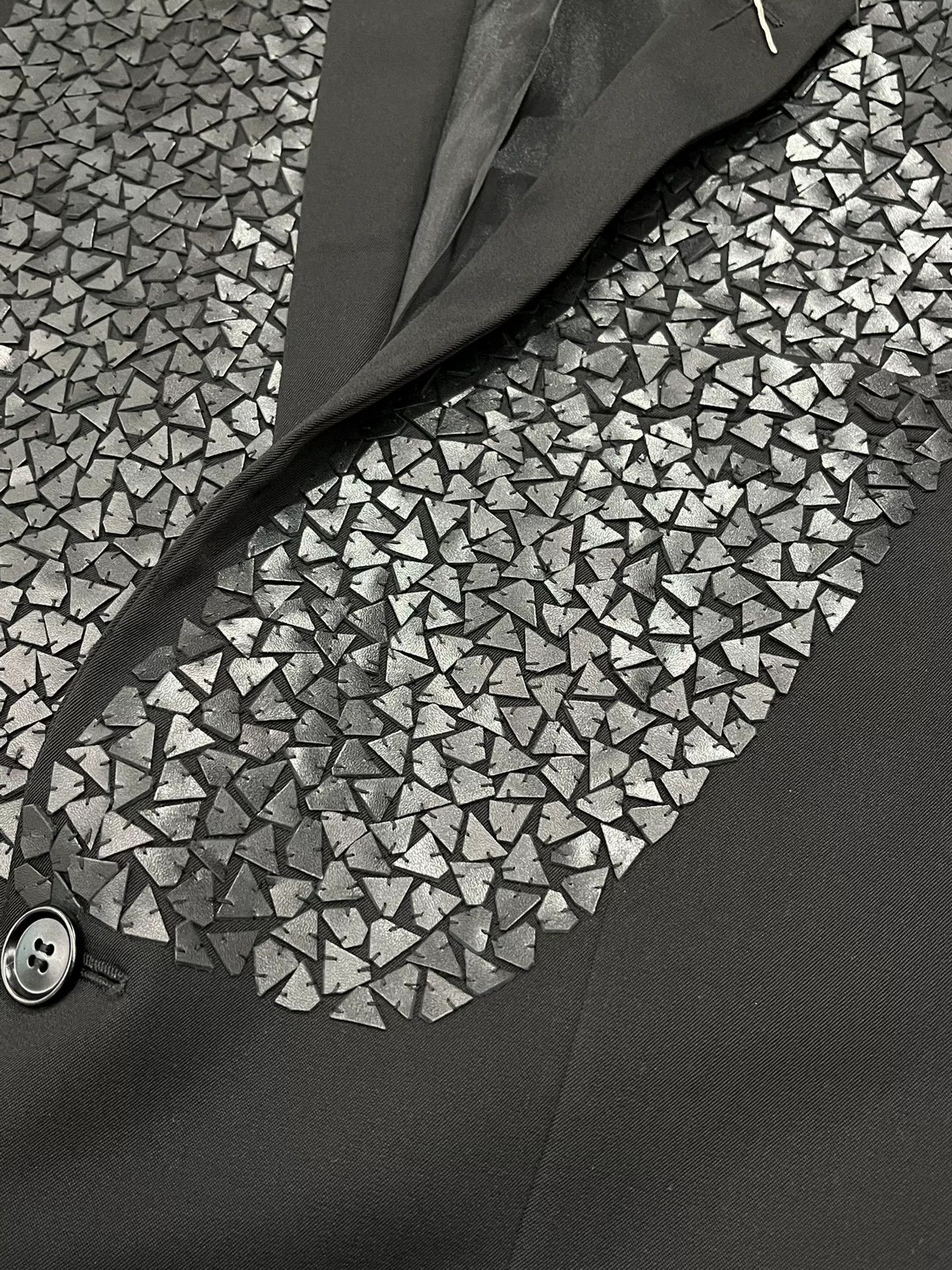 Dior Dior Black Blazer with Scale Design Size US M / EU 48-50 / 2 - 4 Thumbnail