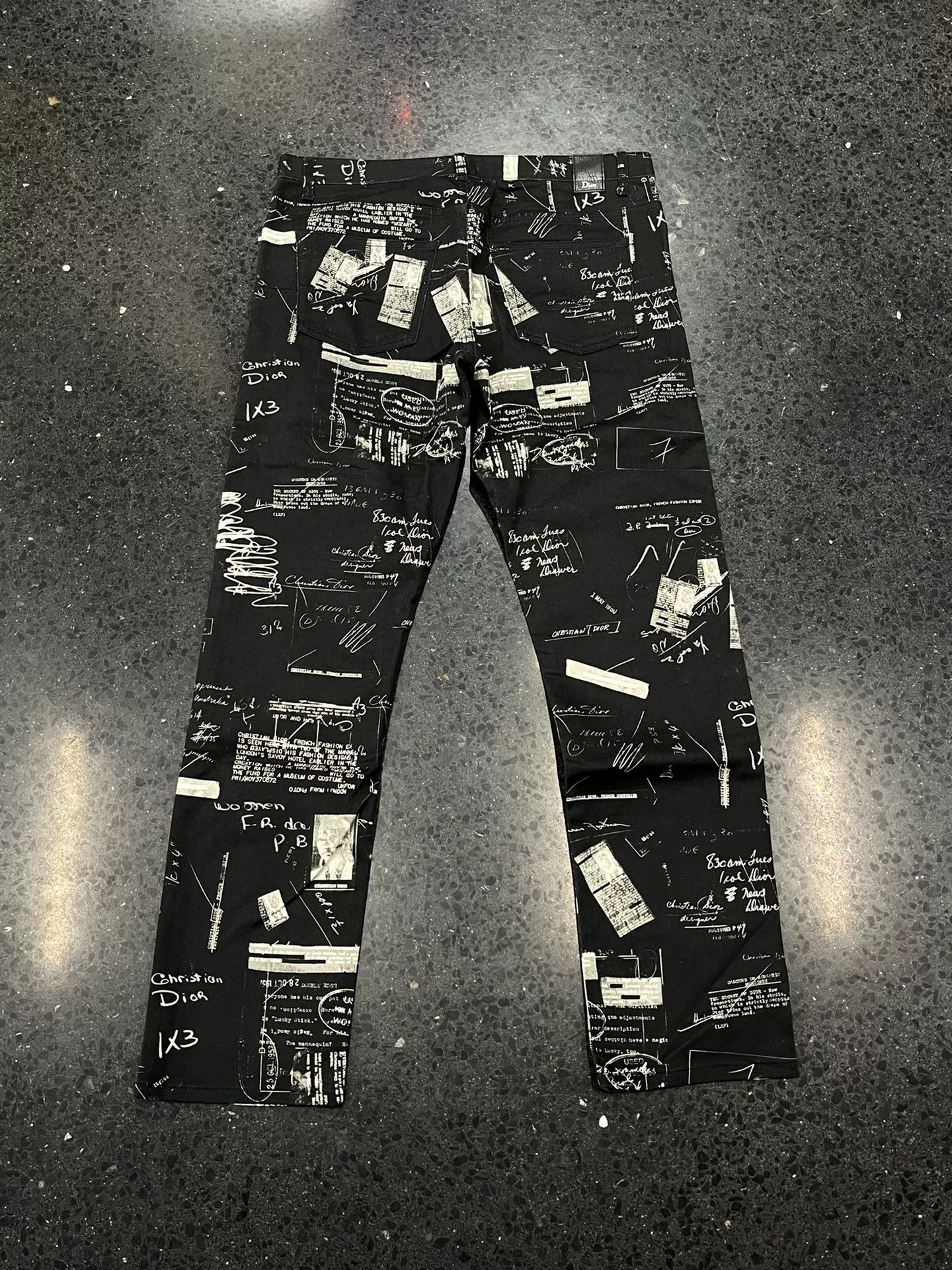 Dior Dior Men's Runway Newspaper Jeans Size US 31 - 2 Thumbnail