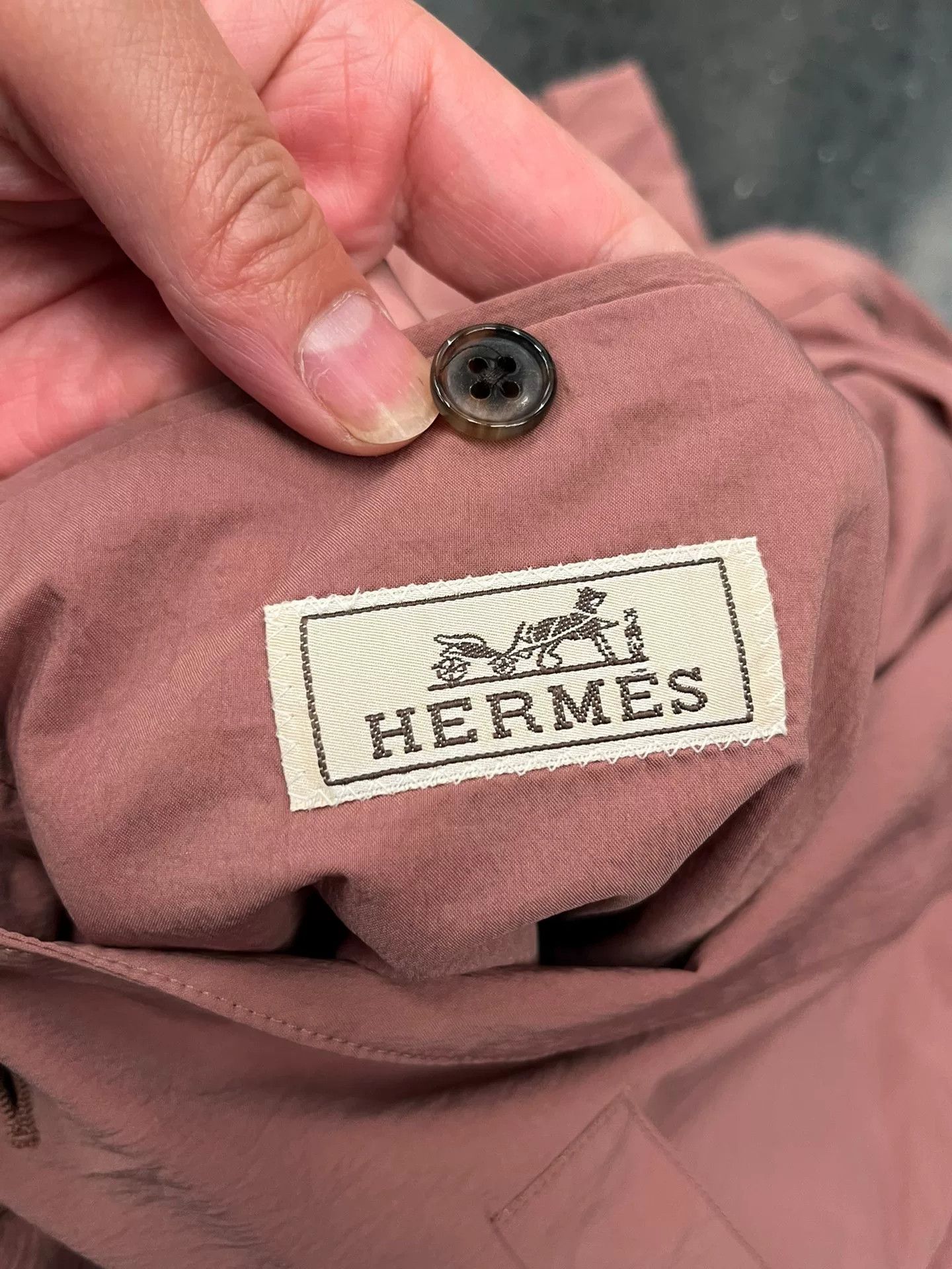 Hermes Hermes Light Pink Ultra-Thin Casual Blazer Size XL / US 12-14 / IT 48-50 - 5 Thumbnail