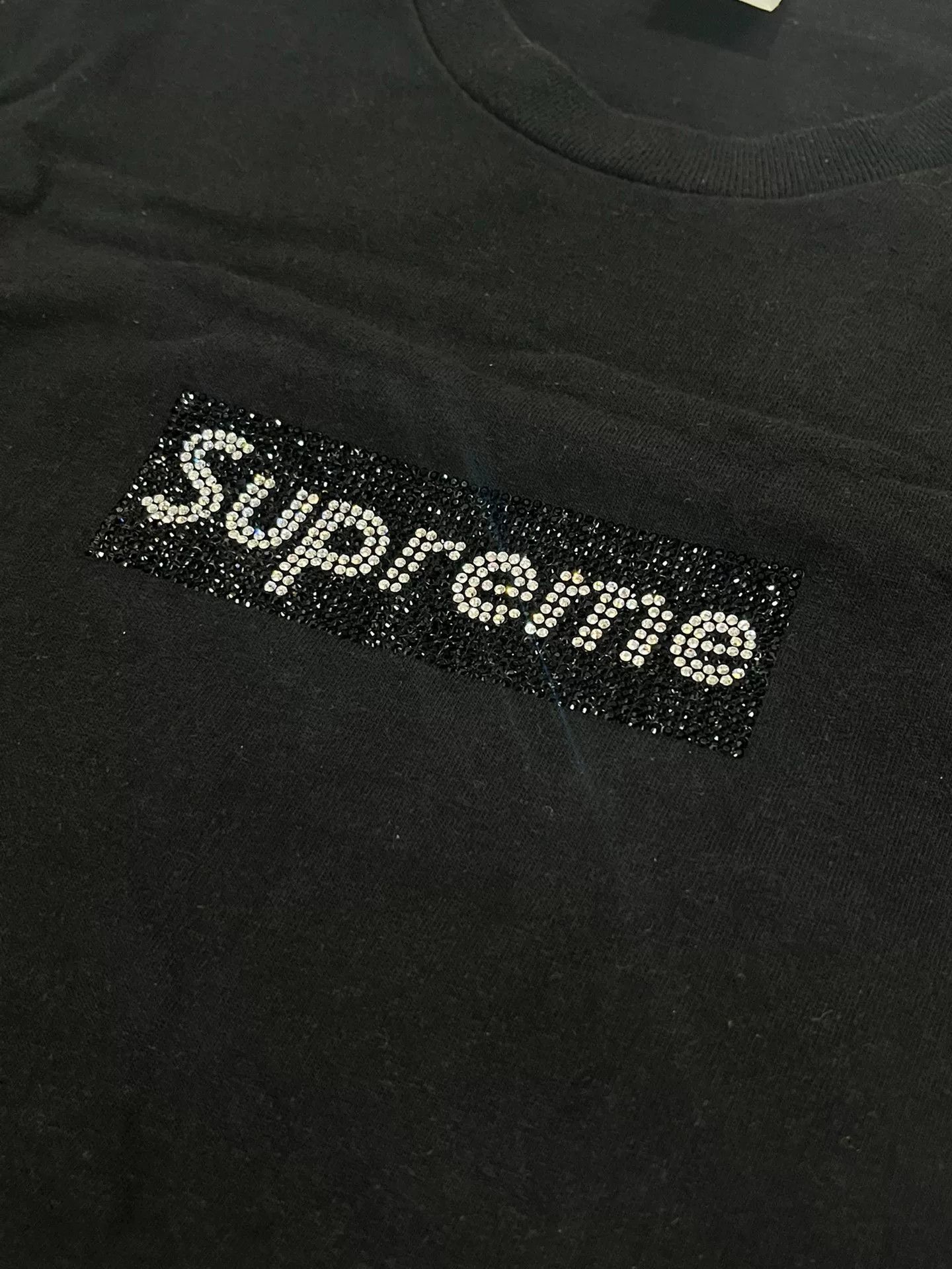 Supreme Swarovski x Supreme Box Logo Short Sleeve Size US M / EU 48-50 / 2 - 3 Thumbnail