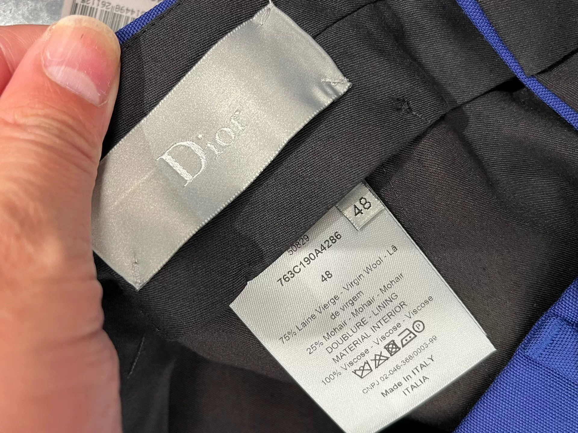 Dior Dior Blue Trousers Size 48 New Size US 32 / EU 48 - 4 Thumbnail