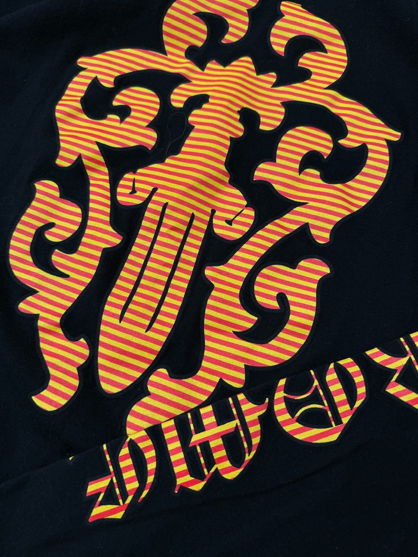 Chrome Hearts Chrome Hearts Black Long Sleeve Orange Print Size US XXL / EU 58 / 5 - 3 Thumbnail
