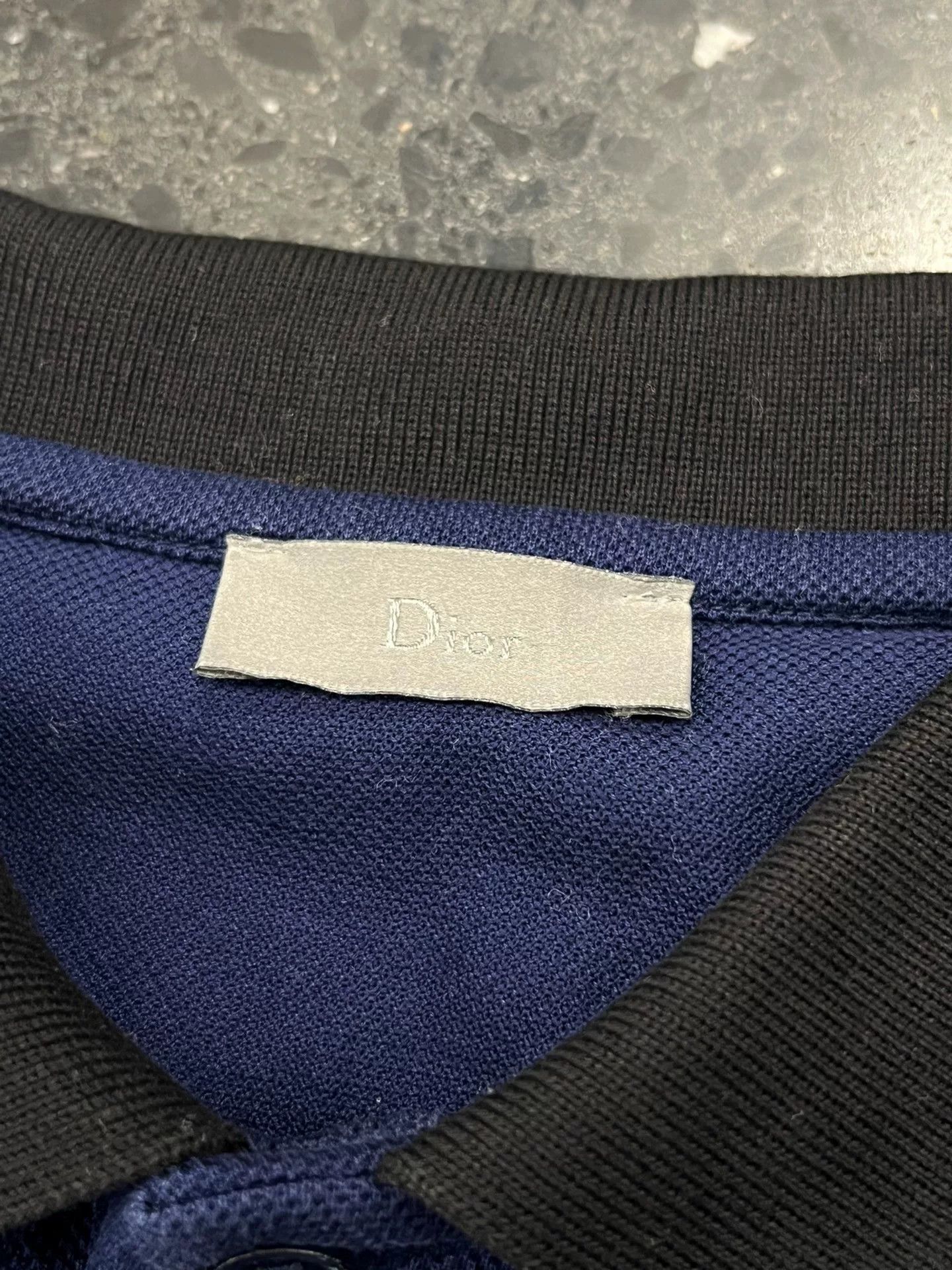 Dior Dior Navy Colorblock Polo Shirt Bee Size US S / EU 44-46 / 1 - 5 Thumbnail