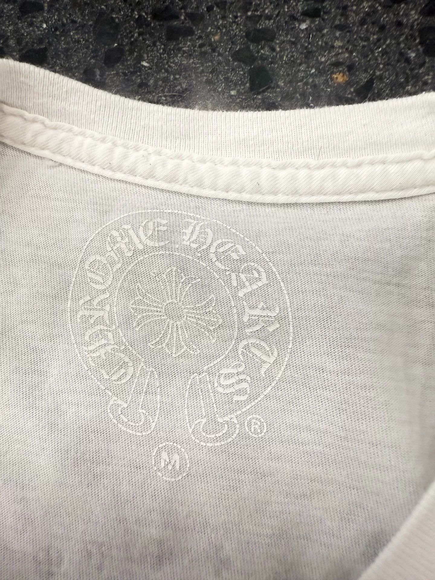Chrome Hearts Chrome Hearts White Short-Sleeve Back Print Tee Size US M / EU 48-50 / 2 - 4 Thumbnail