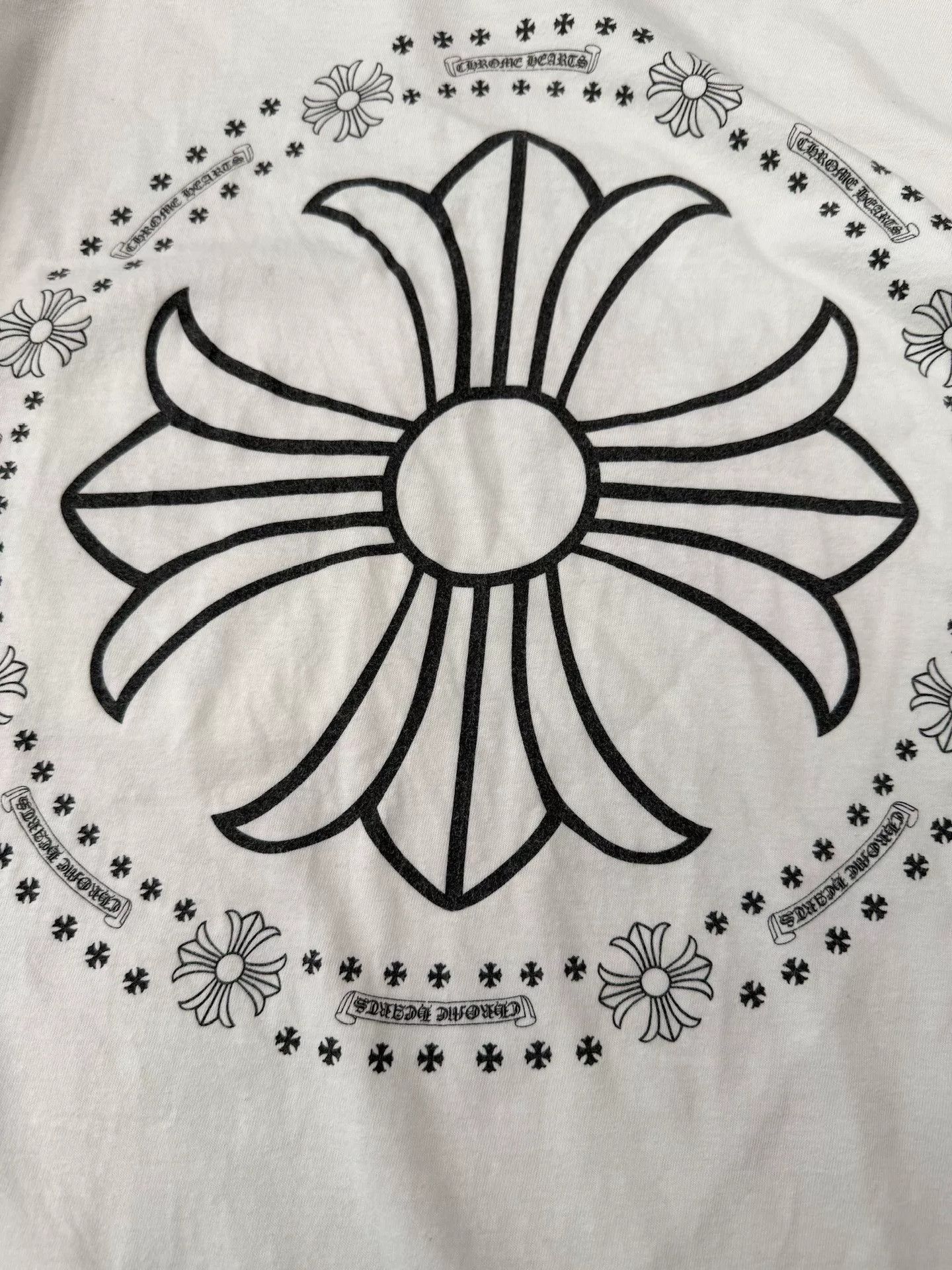 Chrome Hearts Chrome Hearts White Short-Sleeve Back Print Tee Size US M / EU 48-50 / 2 - 3 Thumbnail