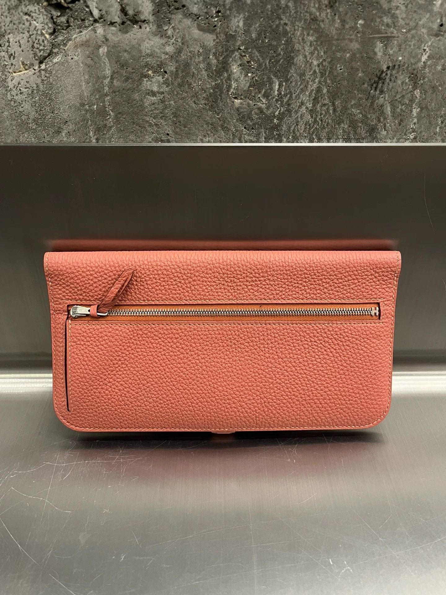 Hermes Hermès Orange Women's Wallet Size ONE SIZE - 3 Thumbnail
