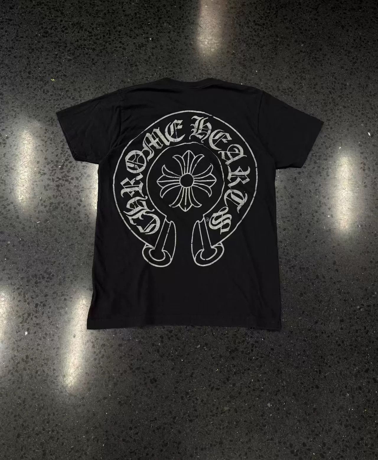 Chrome Hearts Chrome Hearts Black Short Sleeve Horse Shoe Print Size US M / EU 48-50 / 2 - 2 Thumbnail
