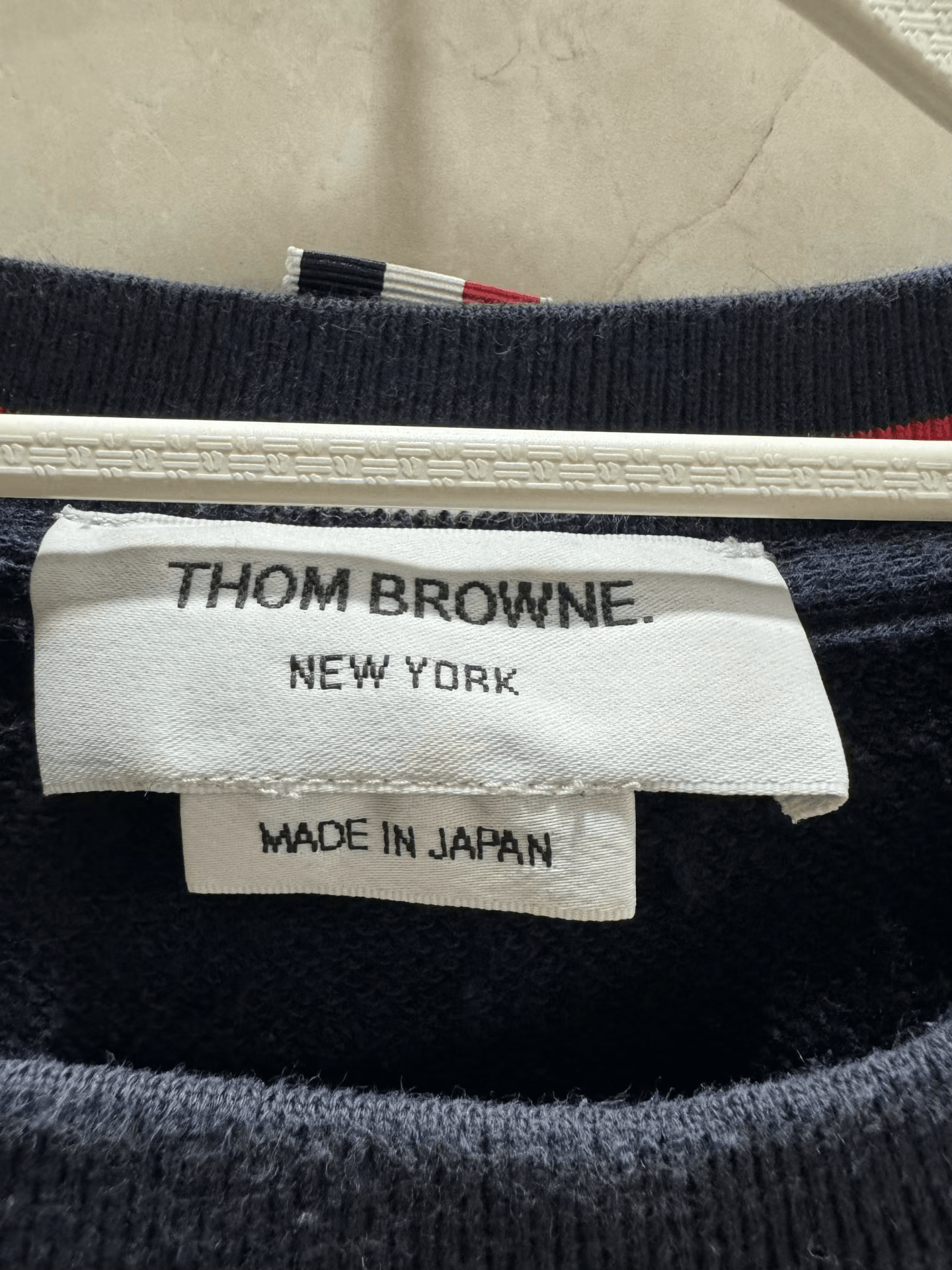Thom Browne Thom Browne Four-Stripe Blue Sweatshirt Size US L / EU 52-54 / 3 - 3 Thumbnail