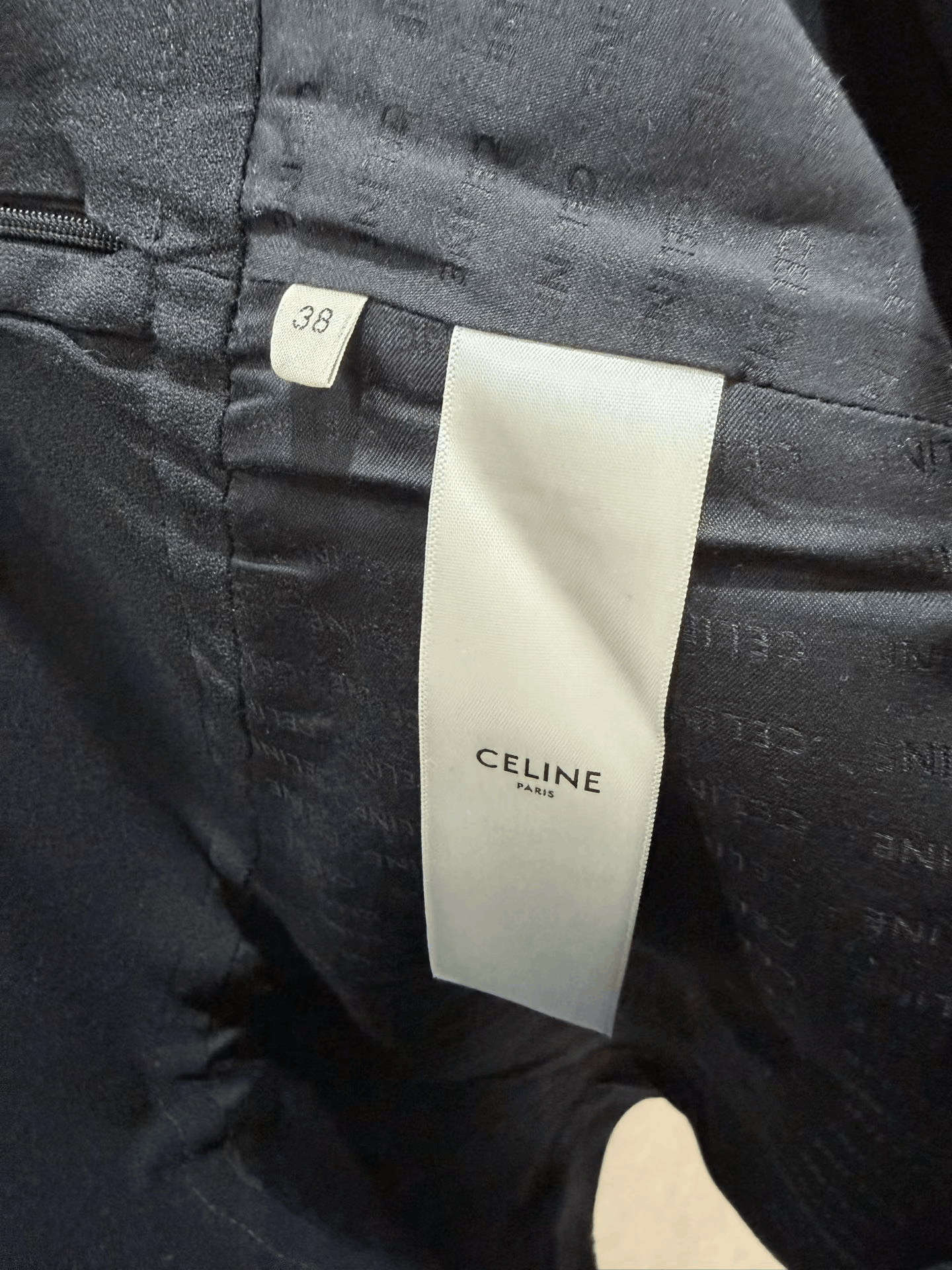 Celine Celine Houndstooth Wool Ruffled Mini Skirt Size 38" / US 16 / IT 52 - 6 Thumbnail