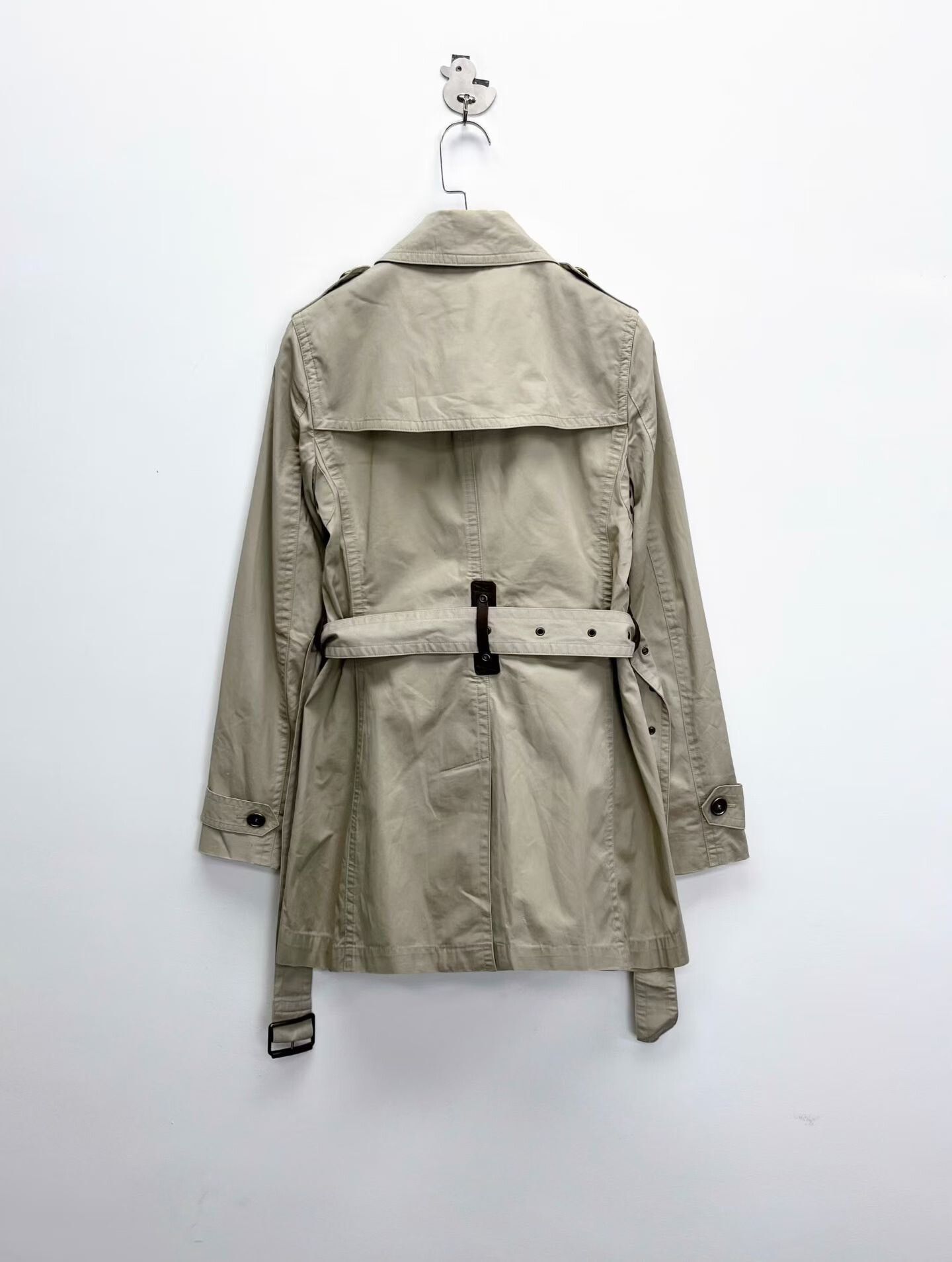 Burberry Burberry Double-Breasted Belted Trench Coat Size XXS / US 00 / IT 34 - 2 Thumbnail