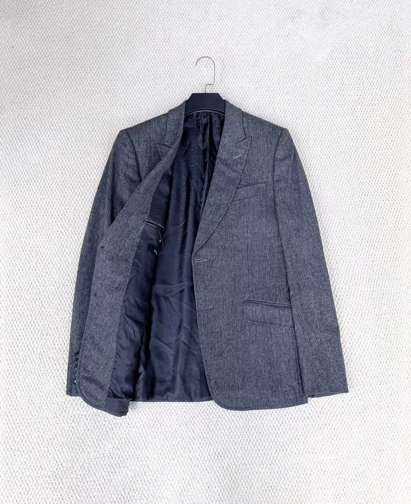 Gucci Gucci Gray Logo Print Suit Jacket Size US M / EU 48-50 / 2 - 5 Thumbnail
