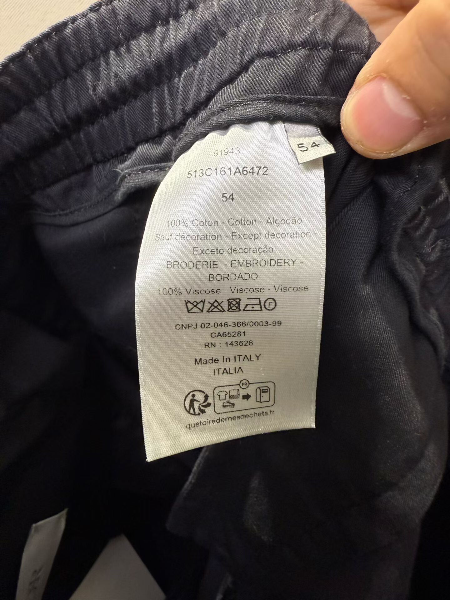 Dior DIOR Black Embossed CD Logo Trousers Size US 36 / EU 52 - 3 Thumbnail