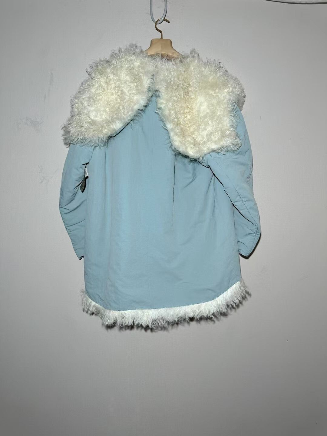 Hermes Hermes Sky Blue Fur-Lined Detachable Coat Size US M / EU 48-50 / 2 - 2 Thumbnail