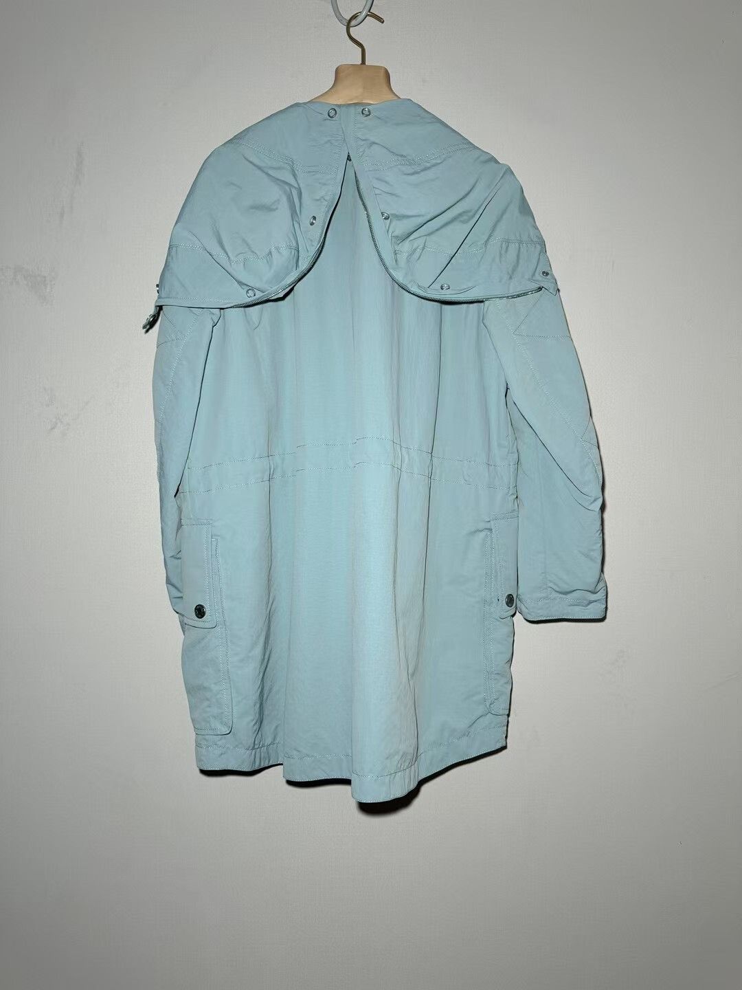 Hermes Hermes Sky Blue Fur-Lined Detachable Coat Size US M / EU 48-50 / 2 - 5 Thumbnail