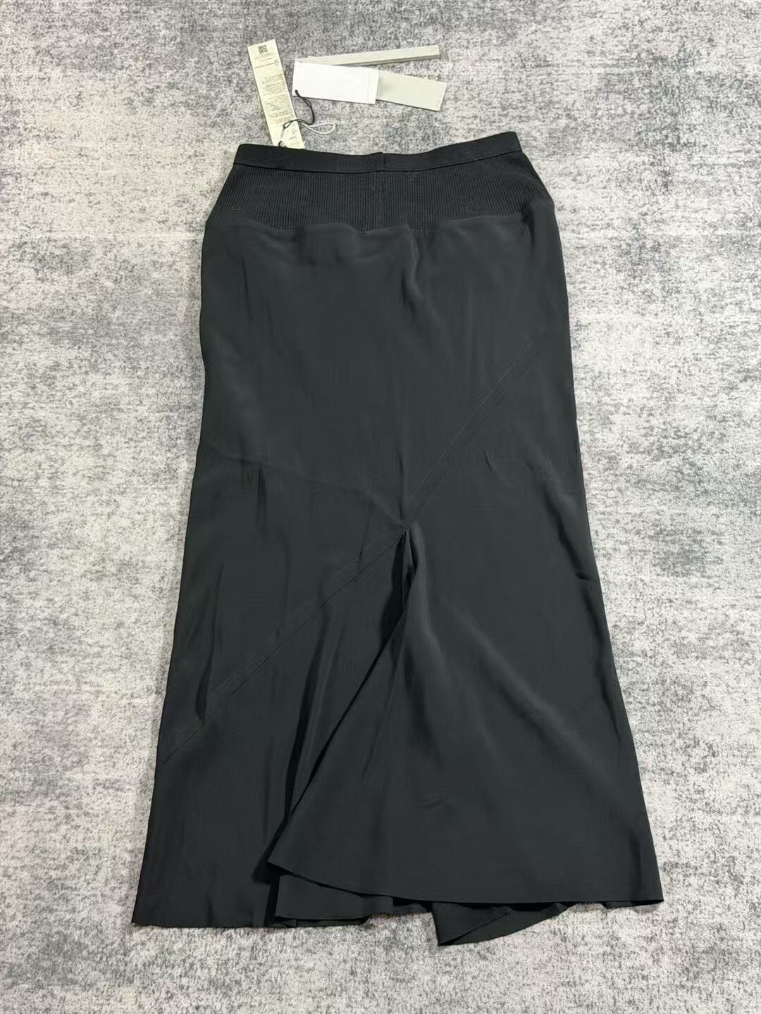 Rick Owens Rick Owens Black Knit Panel Skirt Size 40" / US 18 - 2 Thumbnail