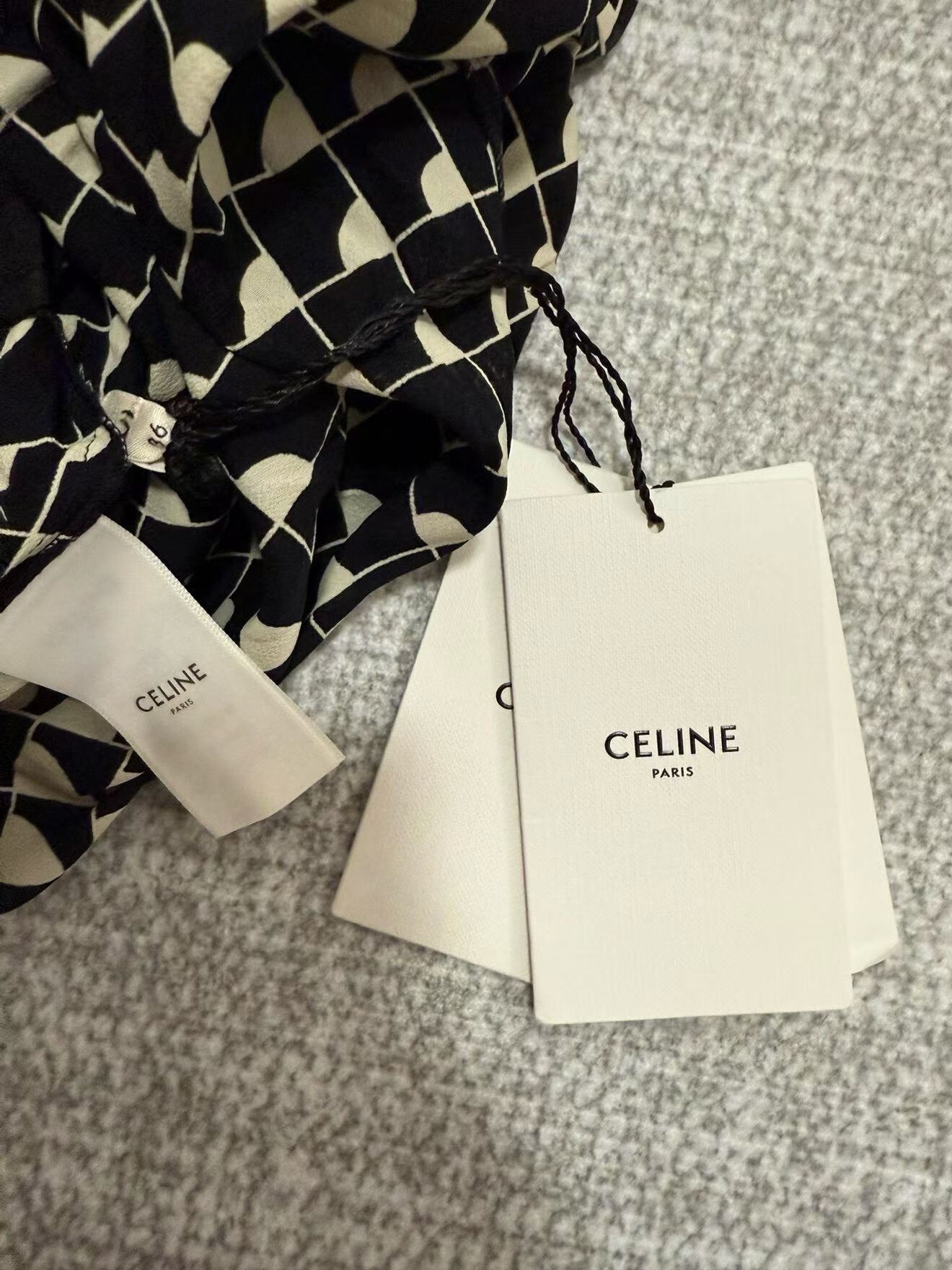 Celine Celine Geometric Print Long Dress Size XS / US 0-2 / IT 36-38 - 2 Thumbnail
