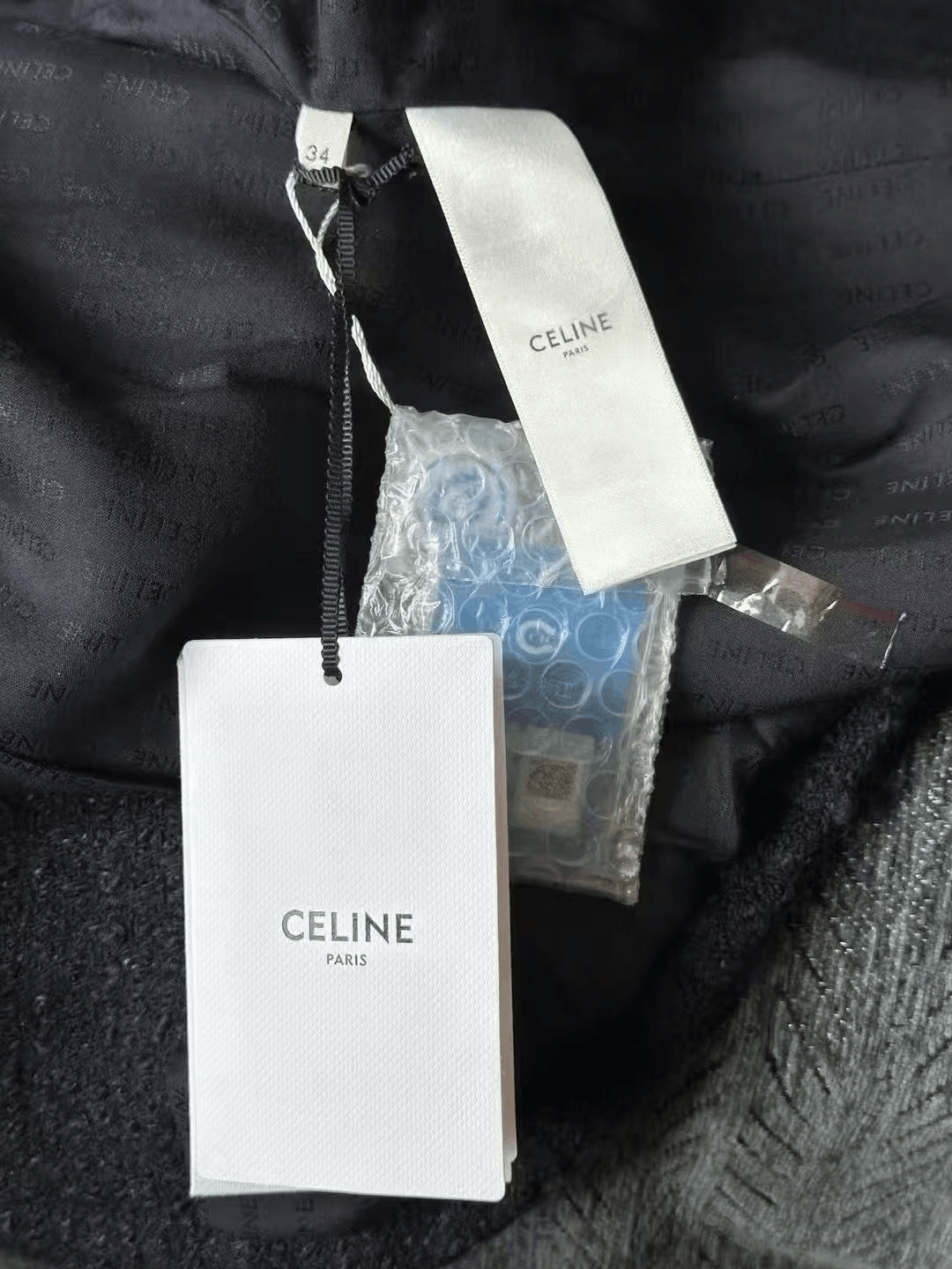 Celine Celine Tweed Coat Size XXS / US 00 / IT 34 - 3 Thumbnail