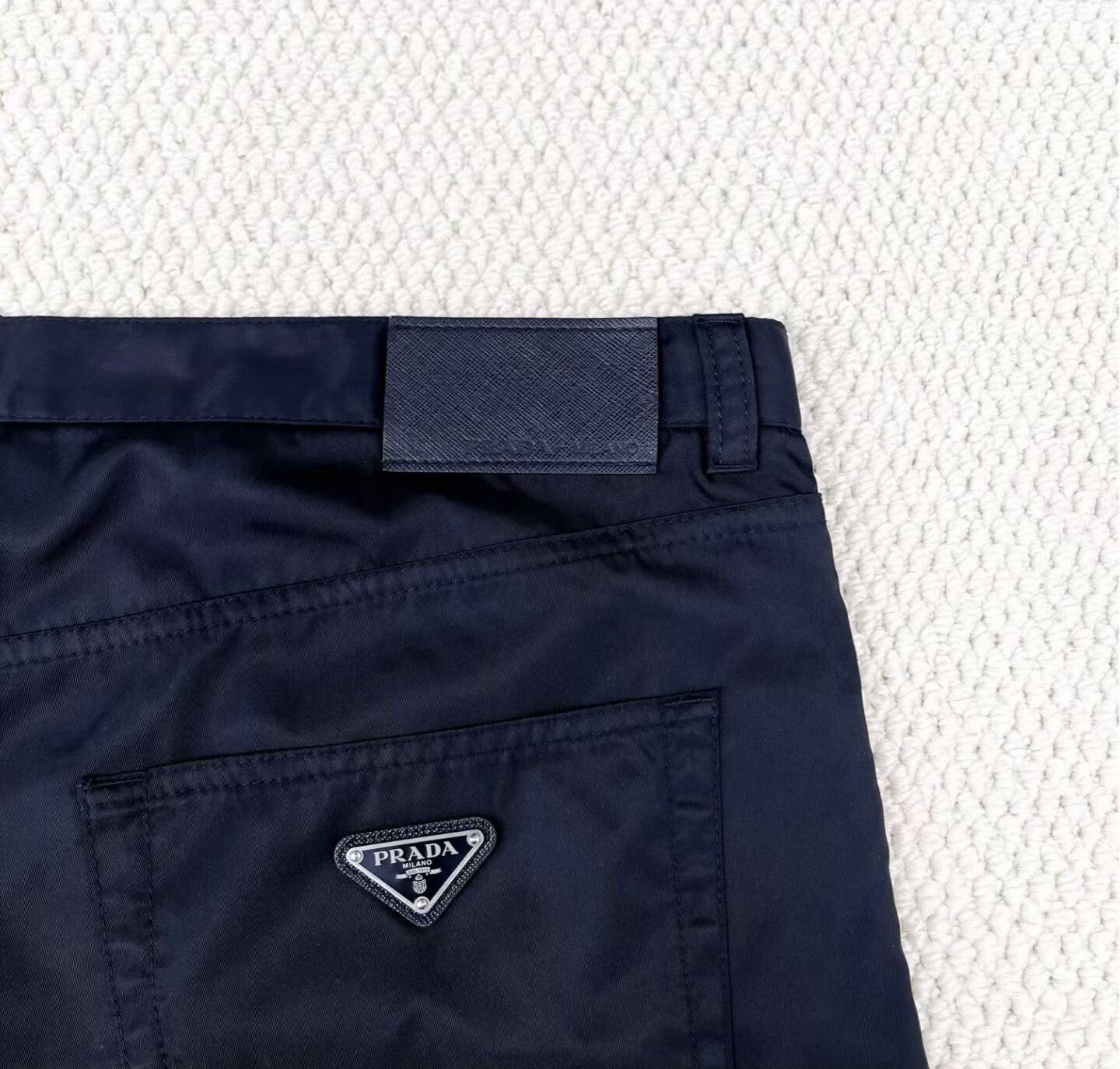 Prada Prada SS22 Black Recycled Nylon Logo Pants Size US 36 / EU 52 - 5 Thumbnail