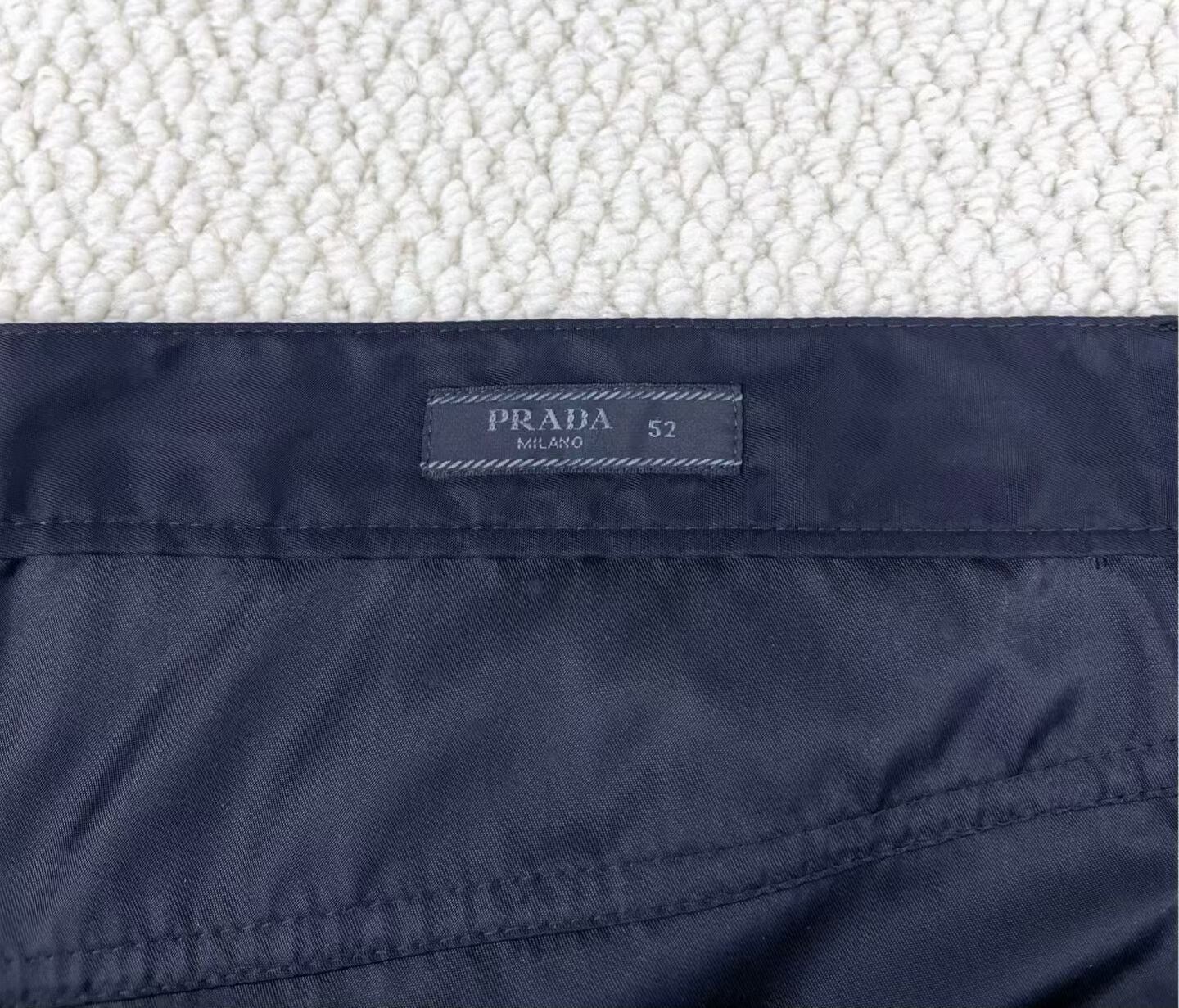 Prada Prada SS22 Black Recycled Nylon Logo Pants Size US 36 / EU 52 - 3 Thumbnail