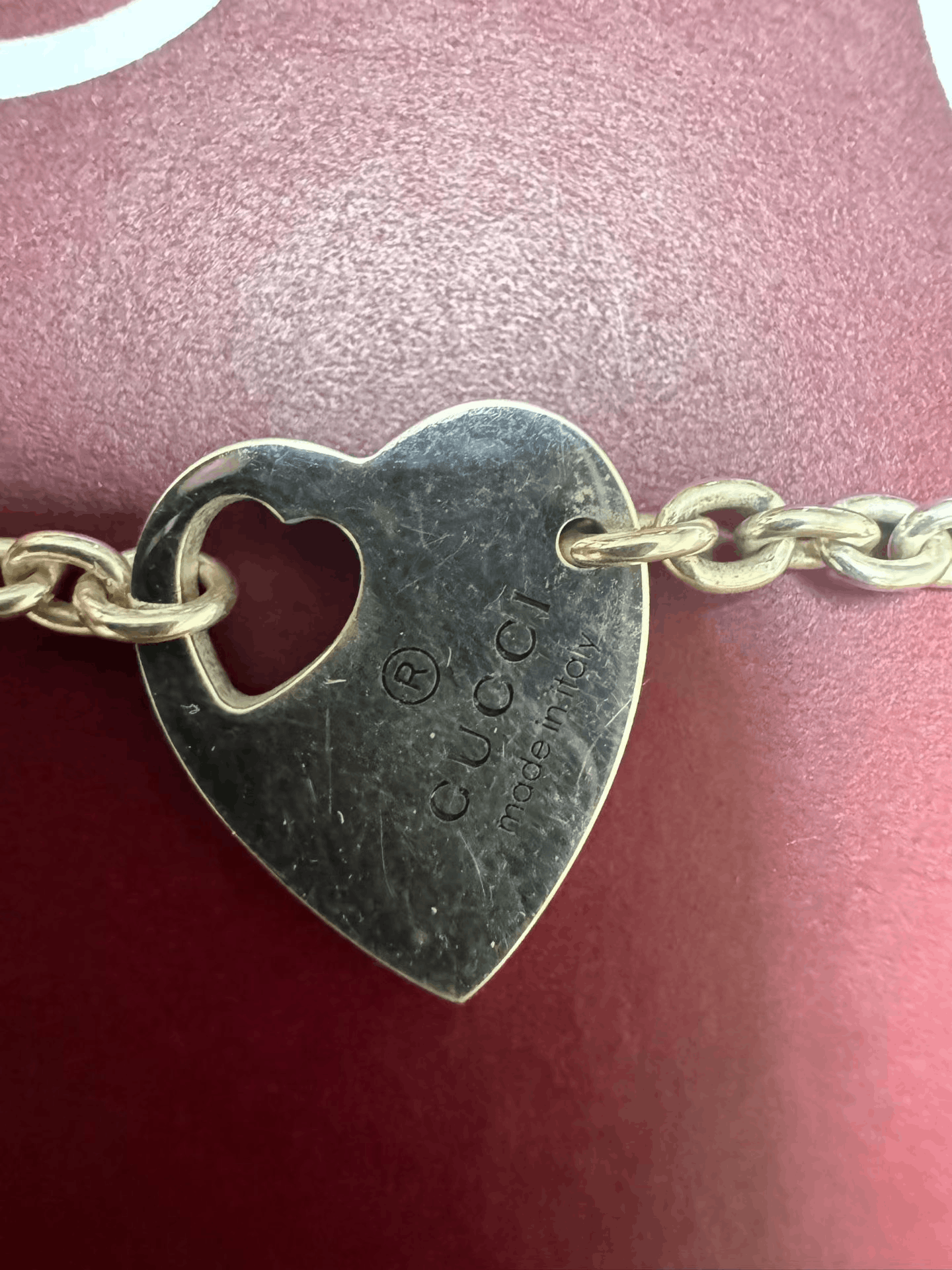 Gucci Gucci Trademark Heart Pendant Bracelet Size ONE SIZE - 2 Thumbnail