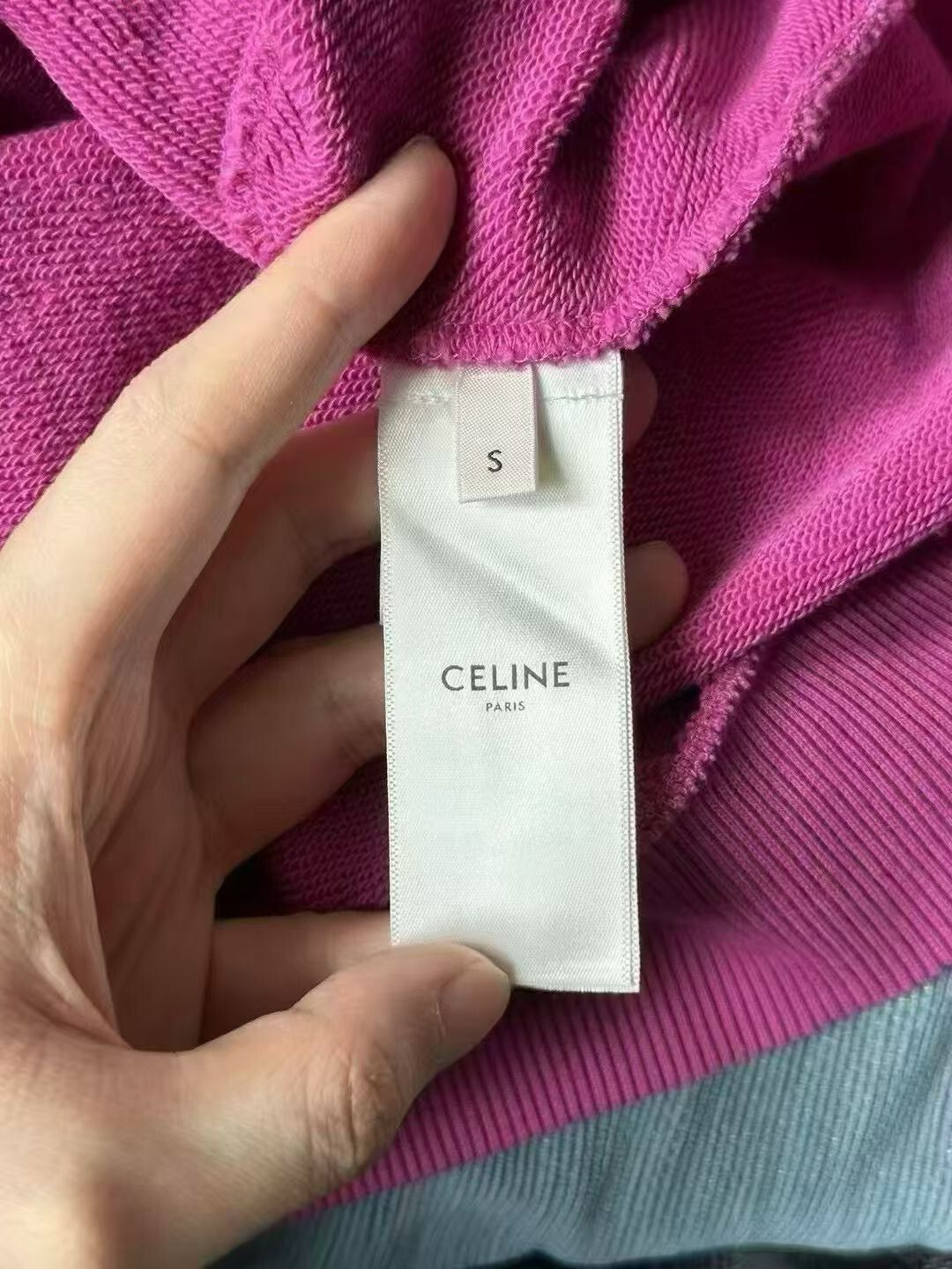 Celine Celine Pink Logo Hoodie Size S / US 4 / IT 40 - 4 Thumbnail