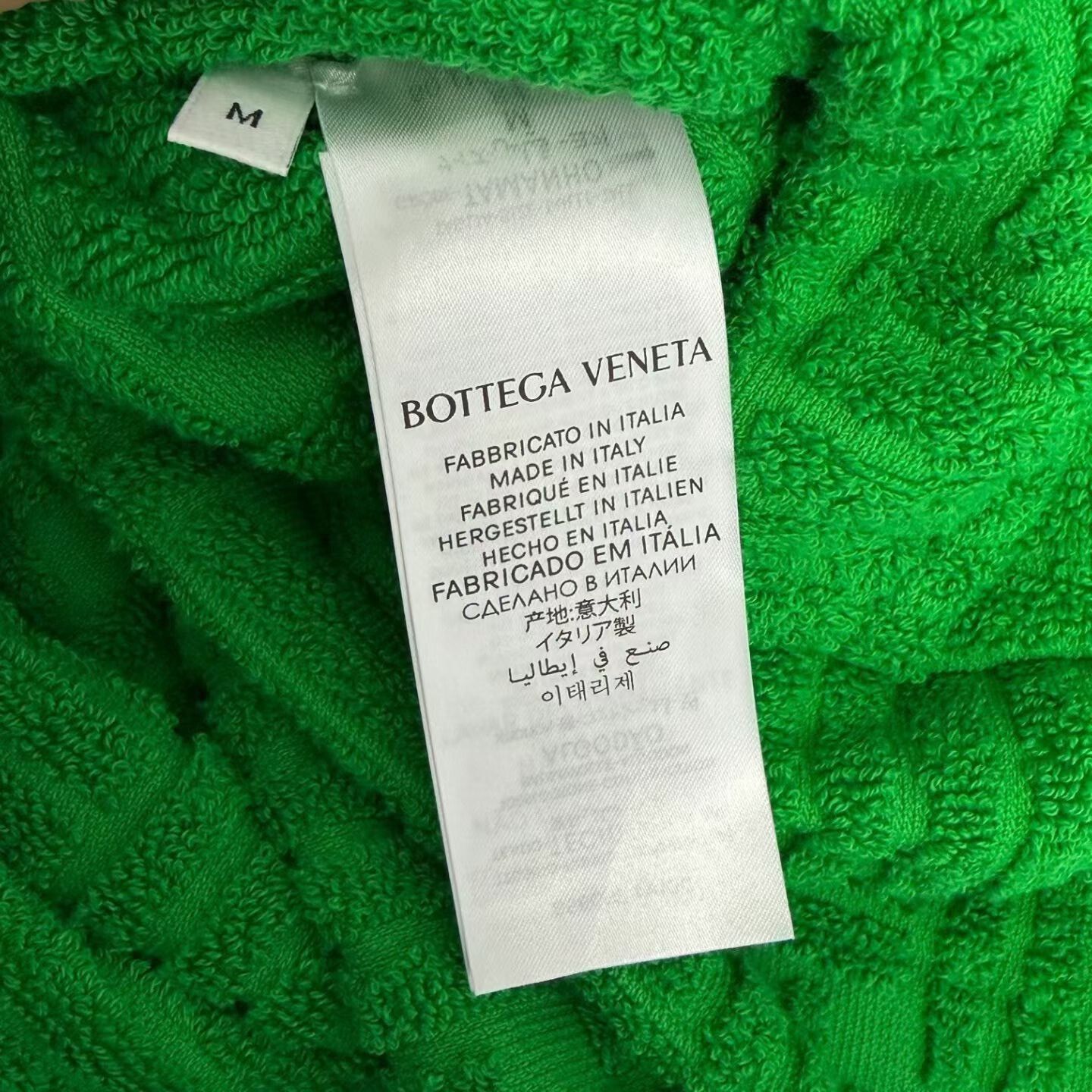 Bottega Veneta Bottega Veneta Green Logo Bathrobe M Size US M / EU 48-50 / 2 - 5 Thumbnail