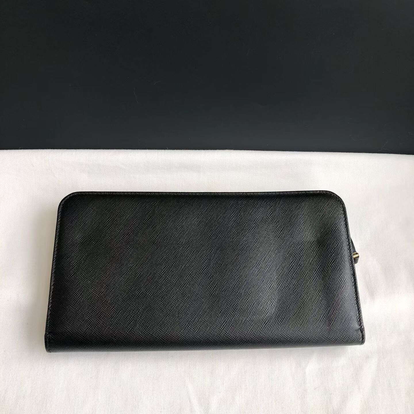 Prada Prada Black Gold Long Folding Wallet Size ONE SIZE - 2 Thumbnail