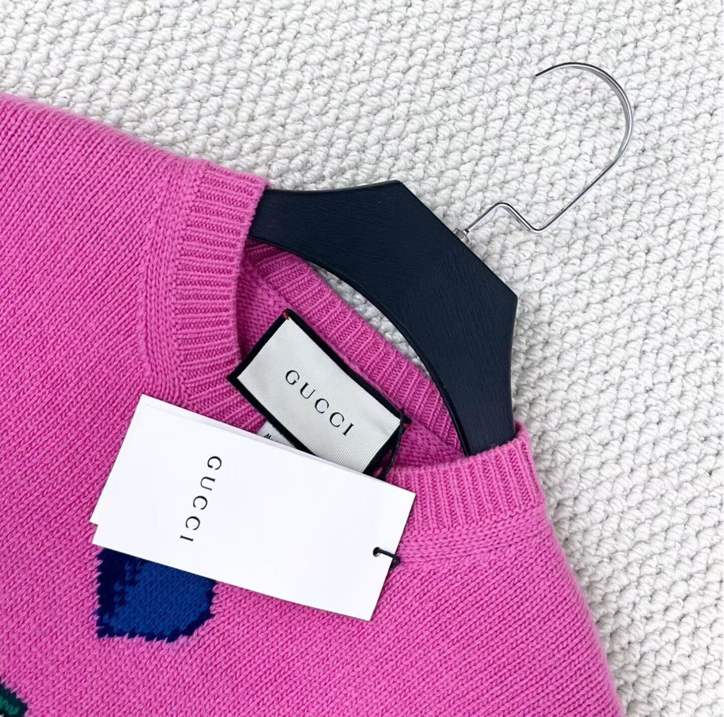 Gucci Gucci Limited Pink 25 Logo Knit Sweater Size XXS / US 00 / IT 34 - 3 Thumbnail