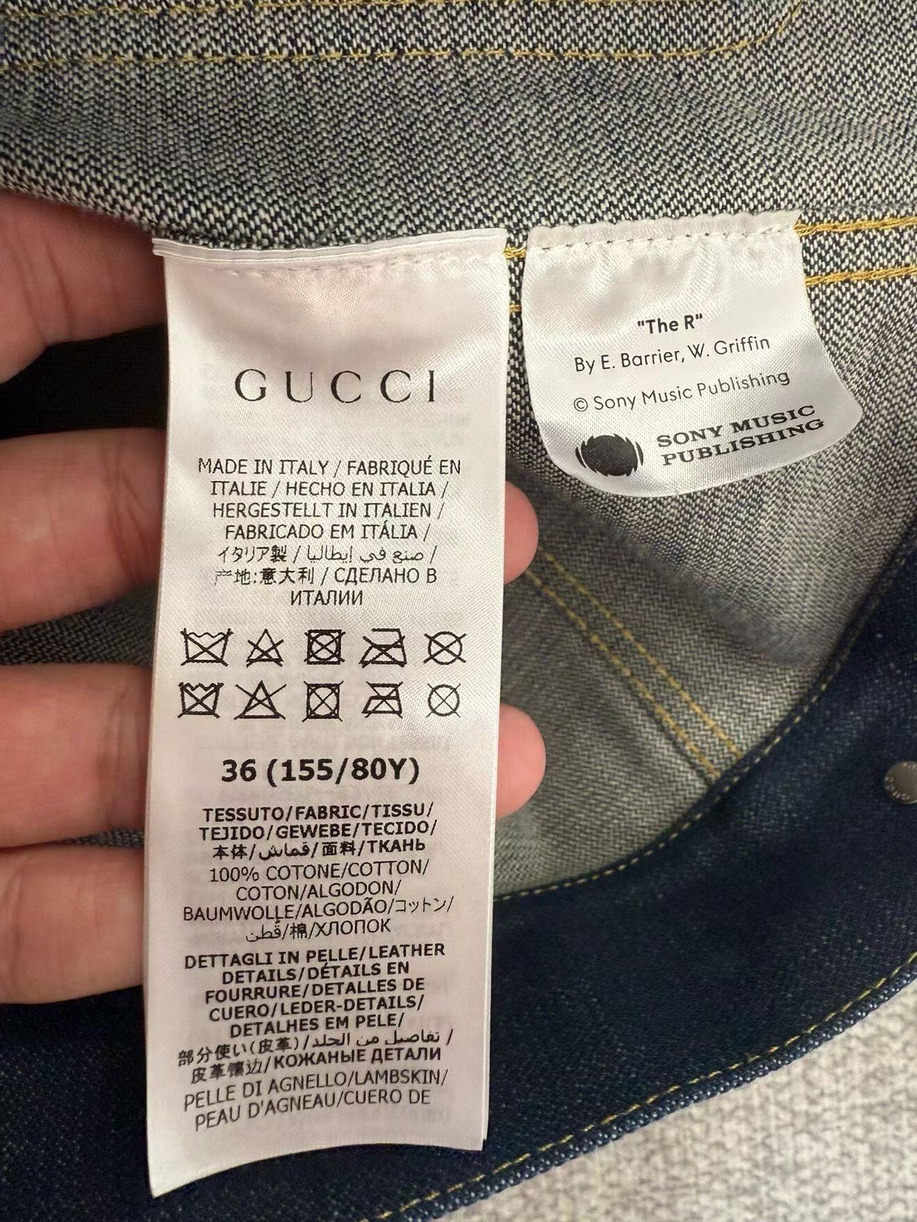 Gucci Gucci 100th Anniversary Limited Denim Jacket Size XS / US 0-2 / IT 36-38 - 3 Thumbnail