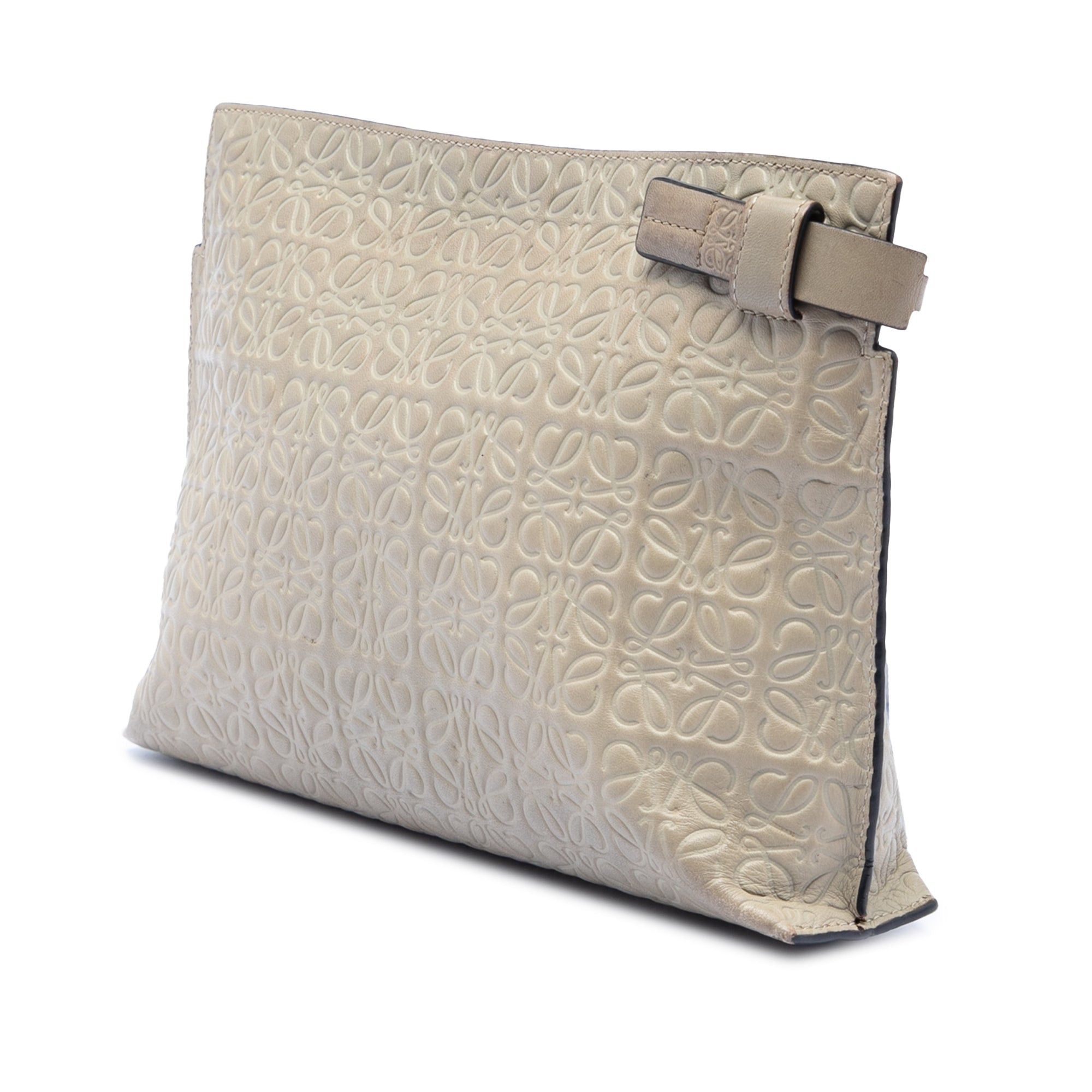 Loewe Embossed Calfskin Anagram Repeat T Clutch Size ONE SIZE - 2 Thumbnail