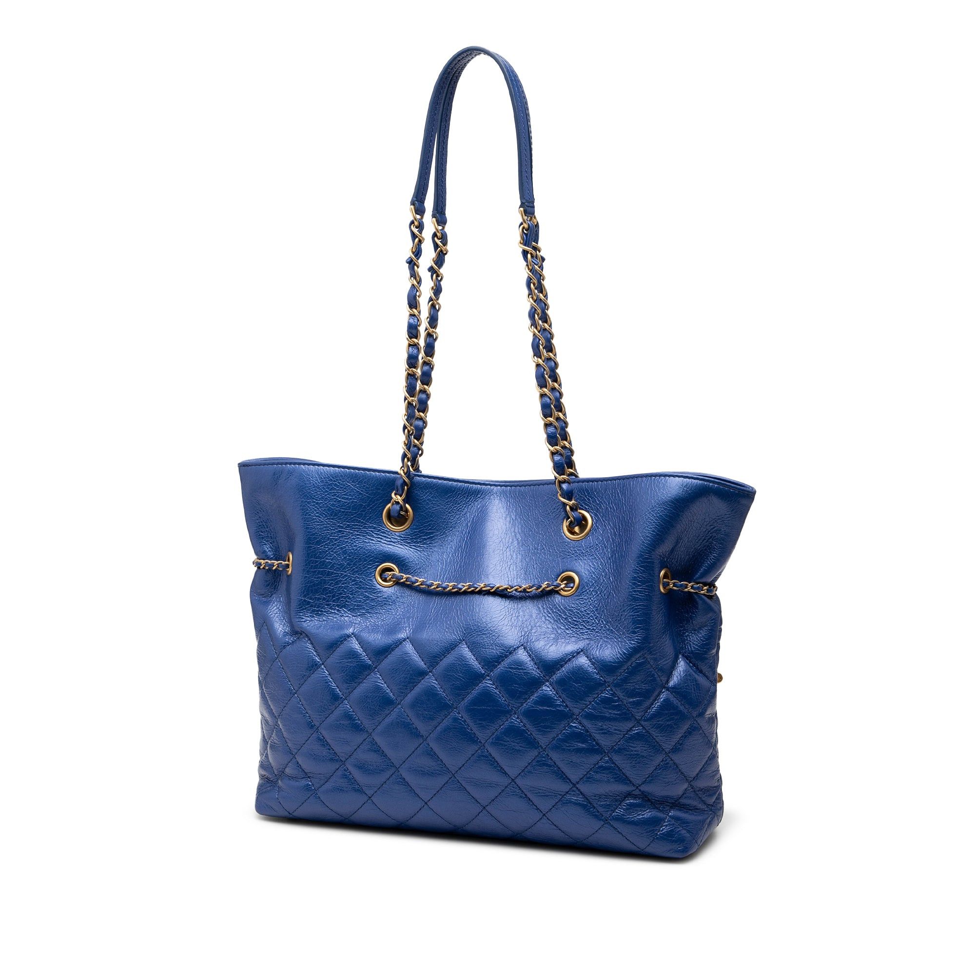 Chanel CC Calfskin Front Zip Drawstring Chain Tote Size ONE SIZE - 2 Thumbnail