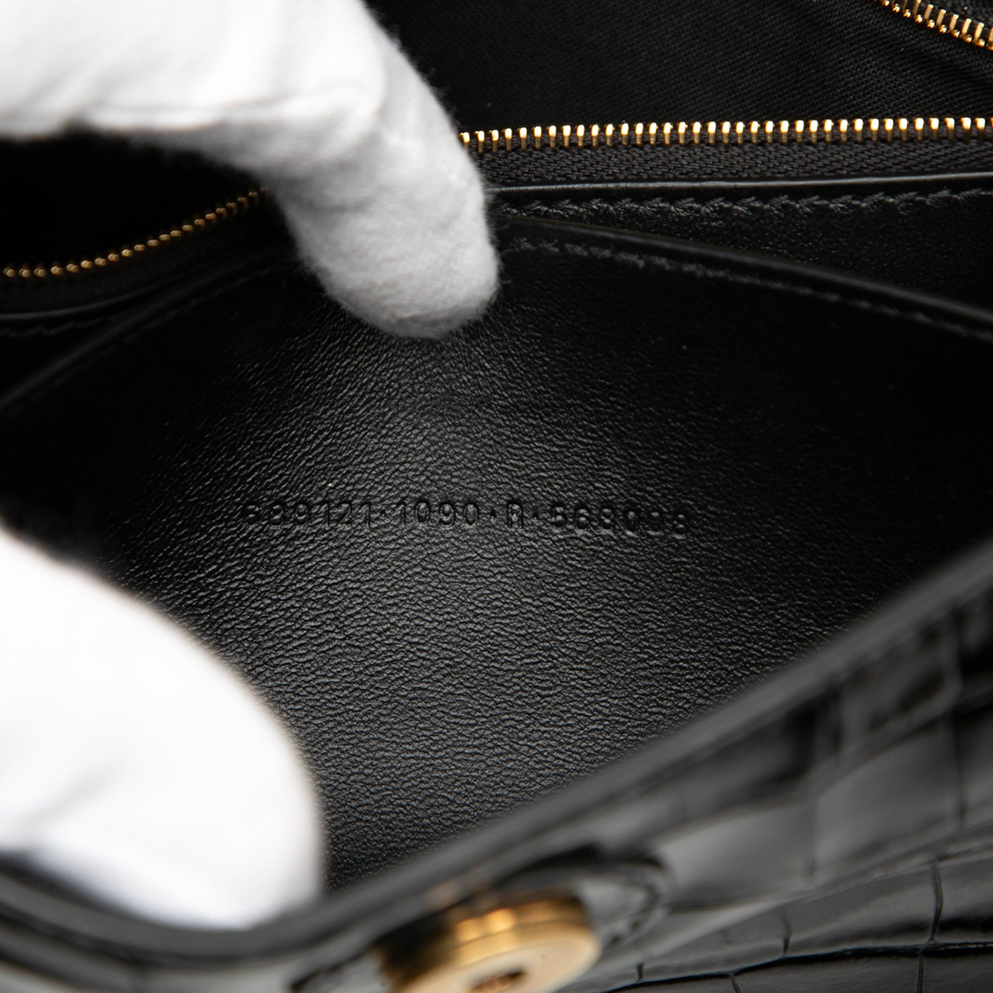 Balenciaga Croc Embossed Leather Downtown Crossbody XS Size ONE SIZE - 6 Thumbnail