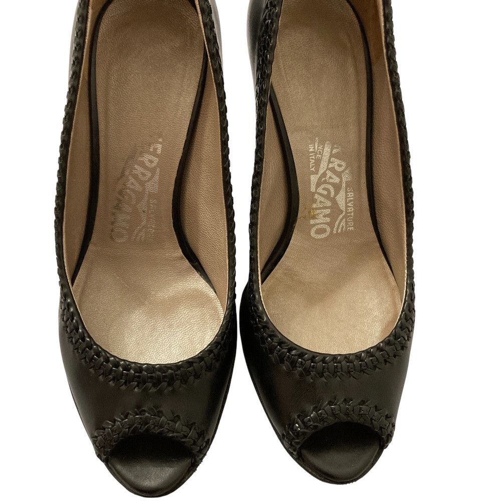 Salvatore Ferragamo Salvatore Ferragamo Salvatore Ferragamo Leather Open Toe Pumps Leather Shoes DUTY FREE for USA Size ONE SIZE - 2 Thumbnail
