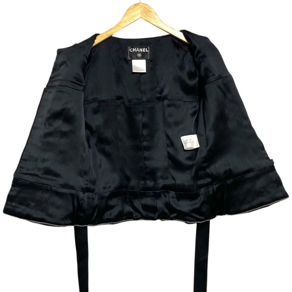 Chanel Chanel Chanel Tweed Zip Jacket Textile Outerwear P29429 DUTY FREE for USA Size ONE SIZE - 3 Thumbnail