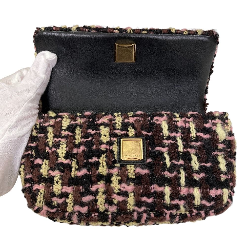Tory Burch Tory Burch Tory Burch Kira Tweed Mini Flap Chain Shoulder Bag Textile Shoulder Bag DUTY FREE for USA Size ONE SIZE - 8 Thumbnail