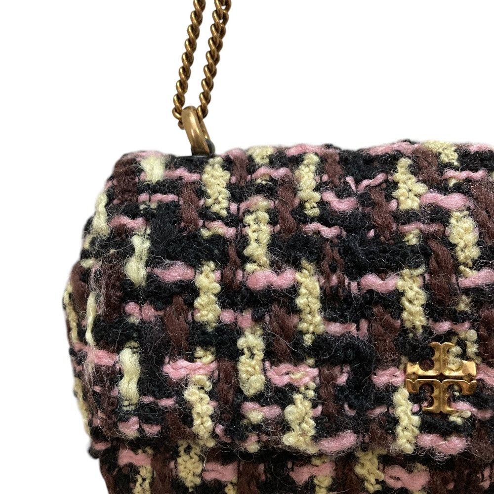 Tory Burch Tory Burch Tory Burch Kira Tweed Mini Flap Chain Shoulder Bag Textile Shoulder Bag DUTY FREE for USA Size ONE SIZE - 3 Thumbnail