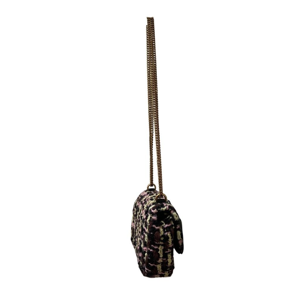 Tory Burch Tory Burch Tory Burch Kira Tweed Mini Flap Chain Shoulder Bag Textile Shoulder Bag DUTY FREE for USA Size ONE SIZE - 6 Thumbnail