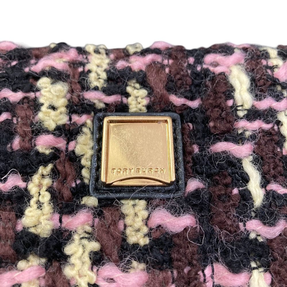 Tory Burch Tory Burch Tory Burch Kira Tweed Mini Flap Chain Shoulder Bag Textile Shoulder Bag DUTY FREE for USA Size ONE SIZE - 9 Thumbnail