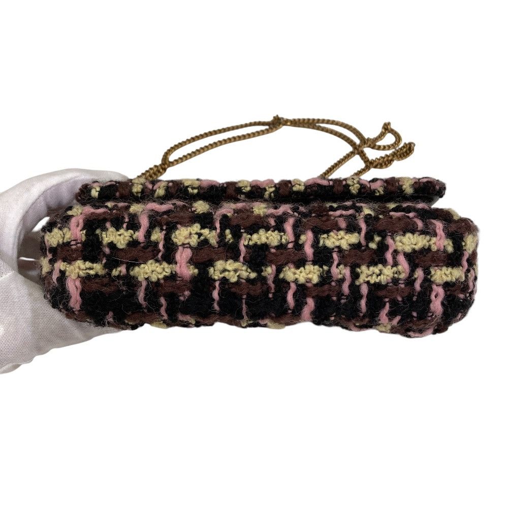 Tory Burch Tory Burch Tory Burch Kira Tweed Mini Flap Chain Shoulder Bag Textile Shoulder Bag DUTY FREE for USA Size ONE SIZE - 12 Thumbnail