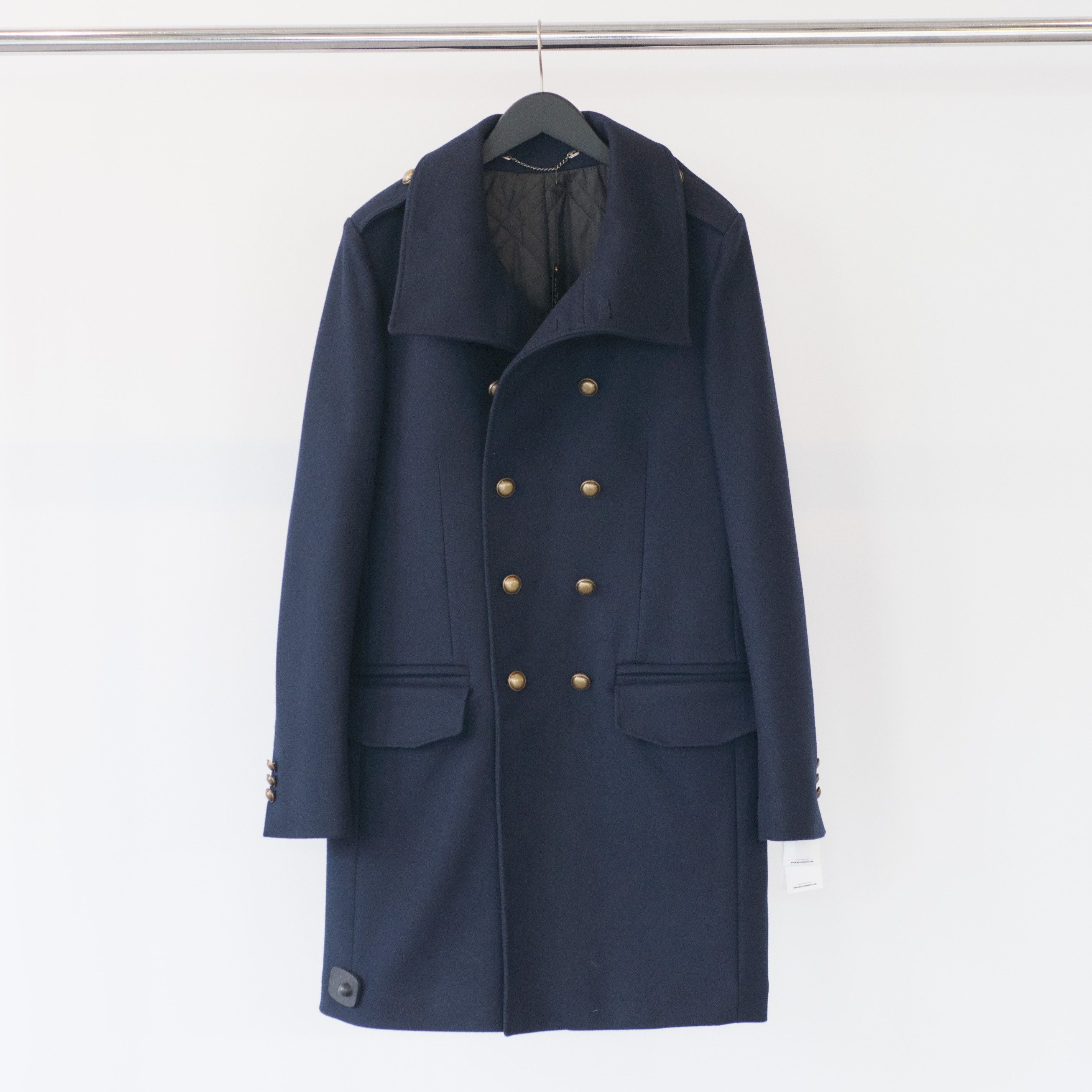 Manteau Militaire Billtornade - Taille M - Noir - Laine - Neuf Avec étiquettes