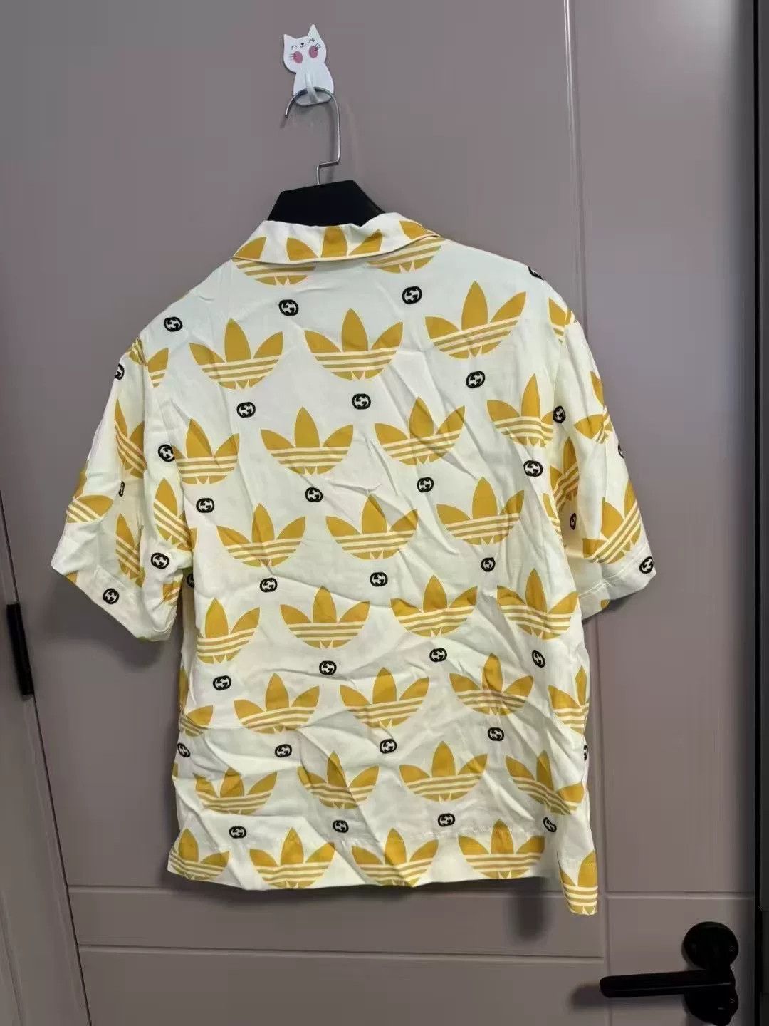 Gucci Gucci x adidas Yellow Logo Short-Sleeve Shirt Size US S / EU 44-46 / 1 - 2 Thumbnail