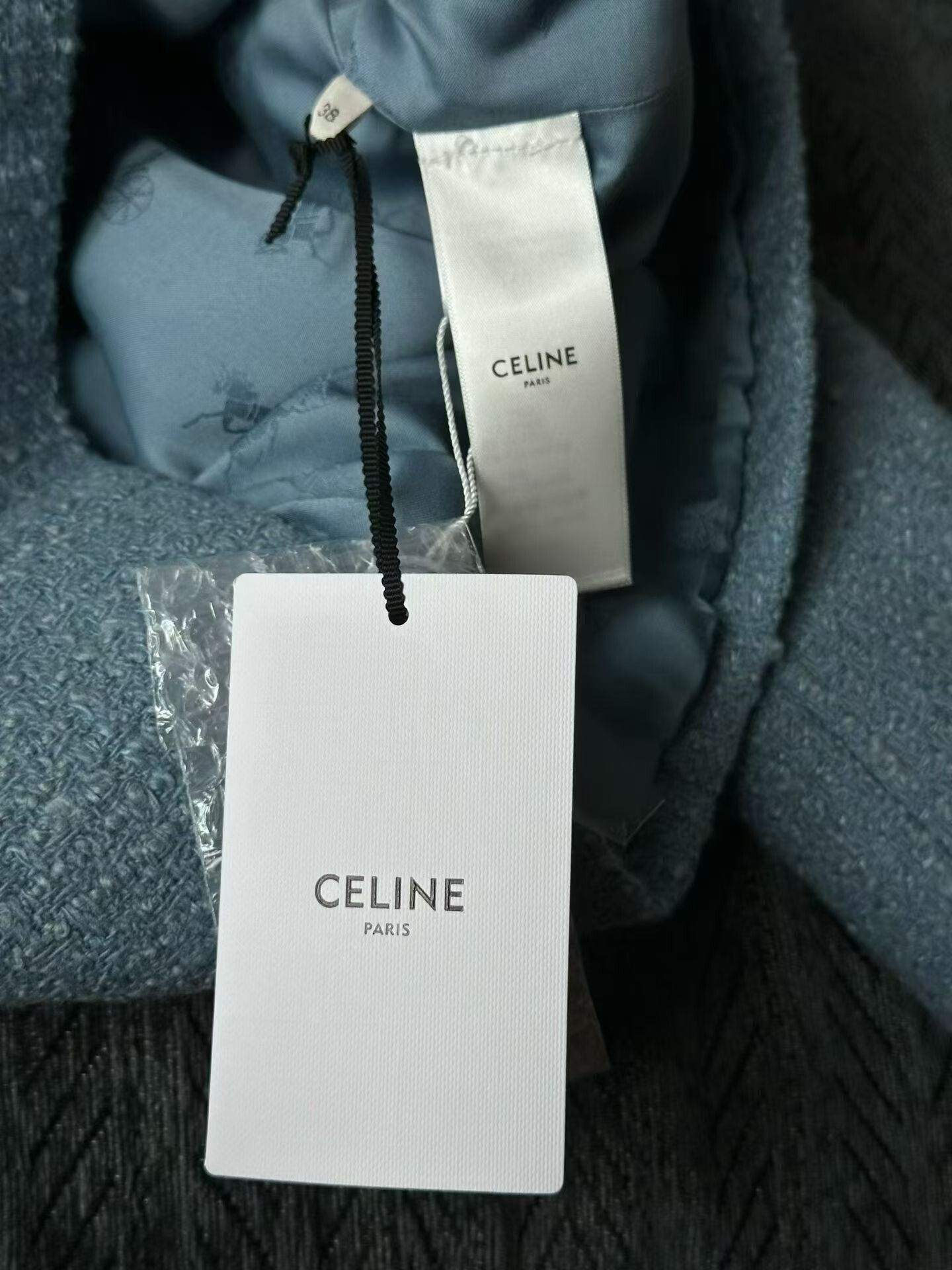 Celine Celine Double-Breasted Tweed Coat Size S / US 4 / IT 40 - 4 Thumbnail