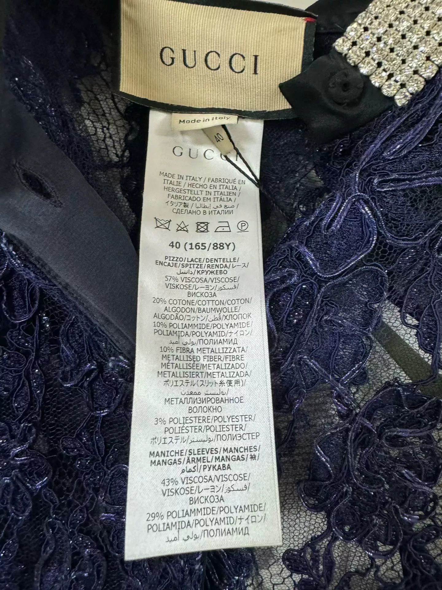 Gucci Gucci Runway Crystal Jacket Size S / US 4 / IT 40 - 4 Thumbnail