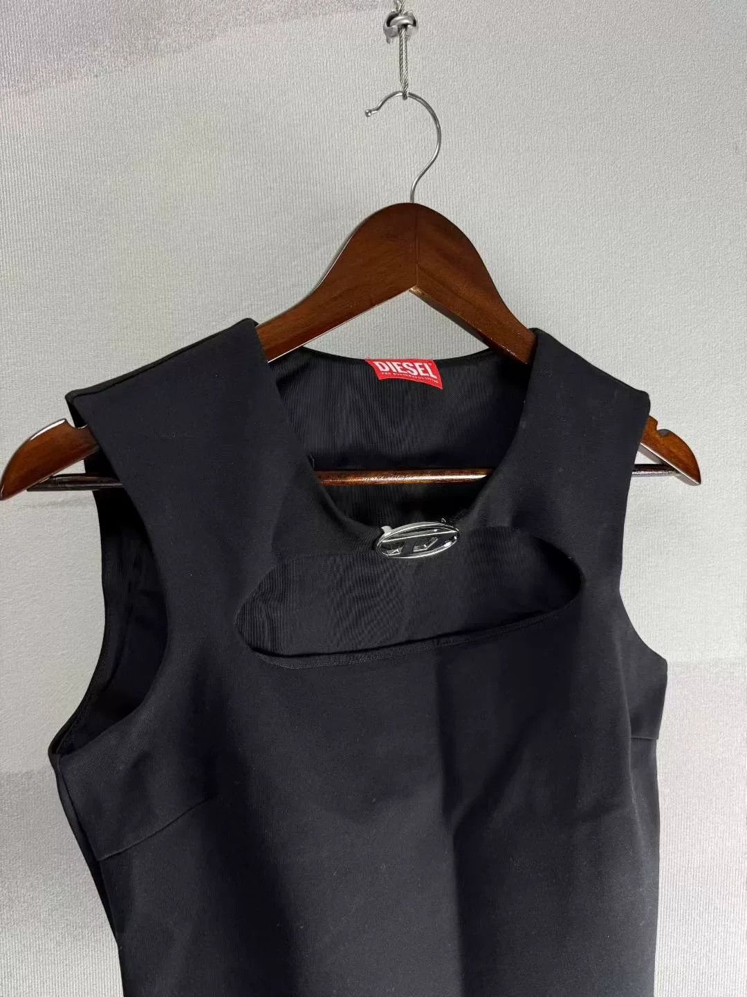 Diesel Diesel Black Sleeveless Hollow Tank M Size M / US 6-8 / IT 42-44 - 2 Thumbnail